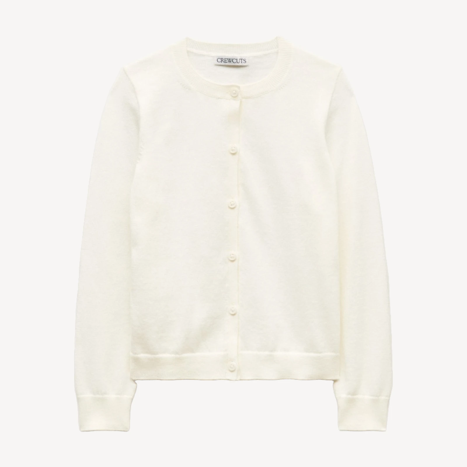 Girls' uniform cardigan in cotton