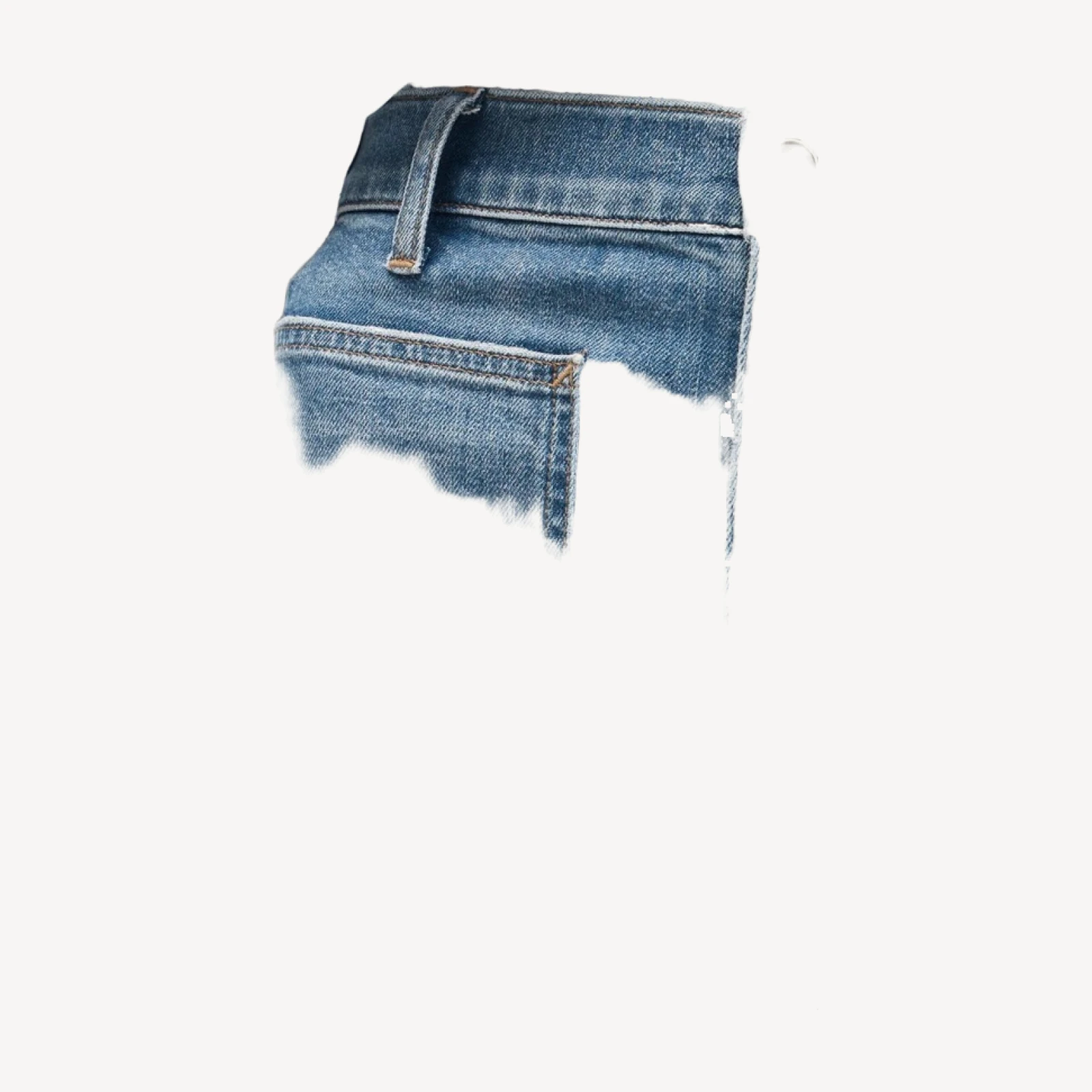 Patch-pocket denim trouser jean