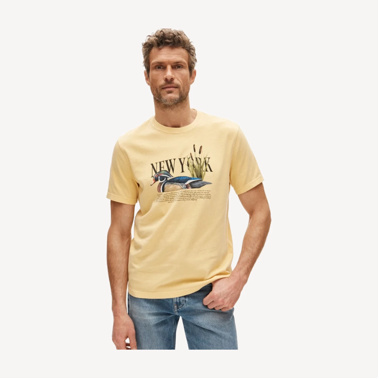 Vintage-wash cotton graphic T-shirt