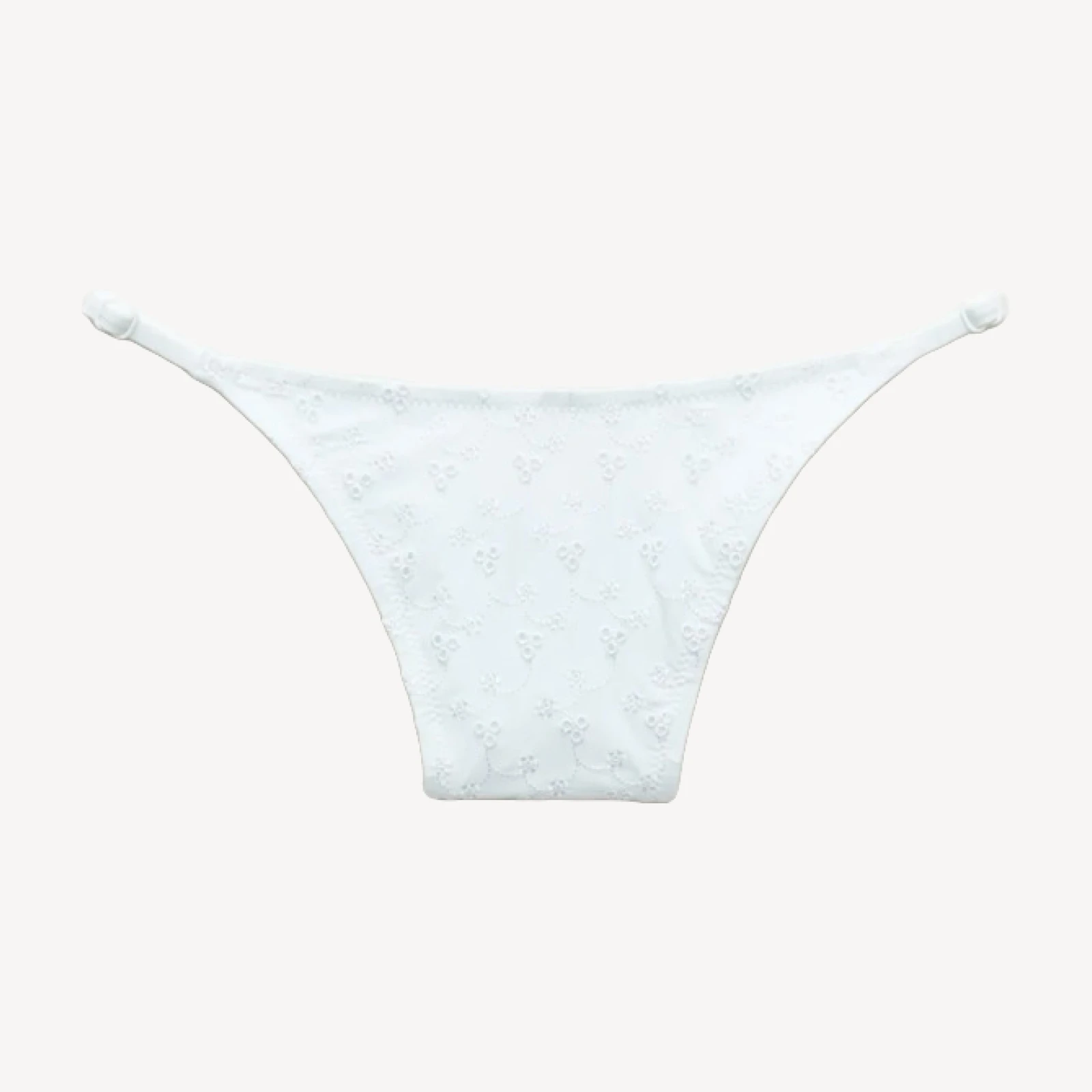 '90s no-tie eyelet string bikini bottom