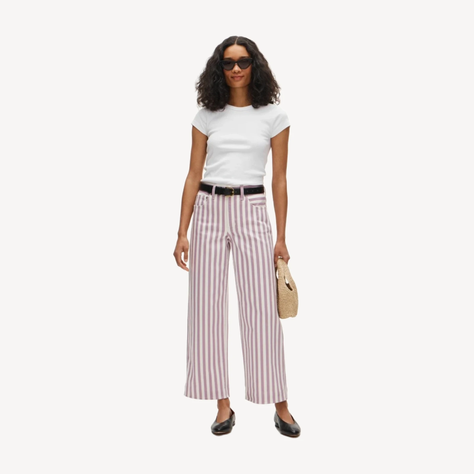 Everyday wide-leg ankle jean in stretch