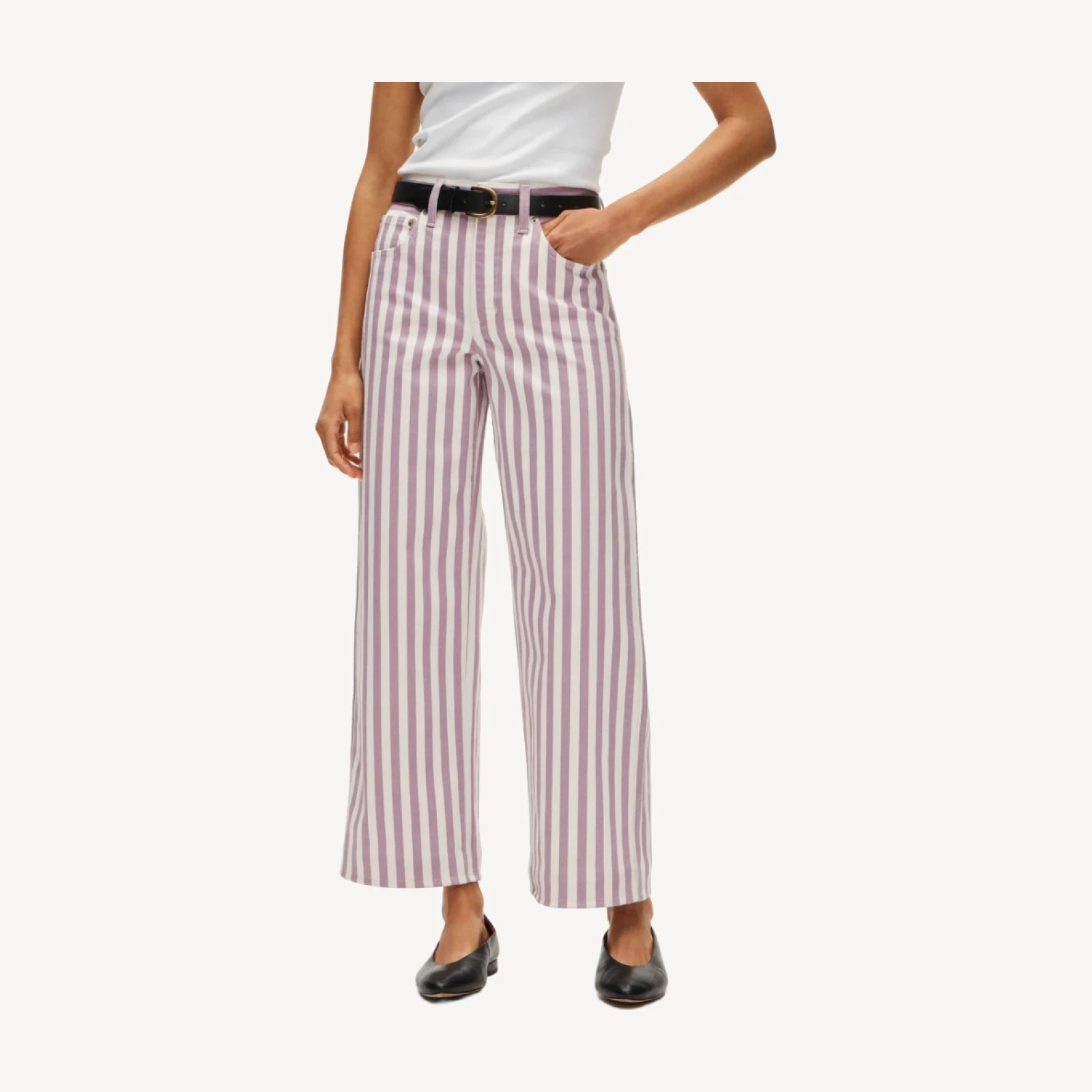 Everyday wide-leg ankle jean in stretch