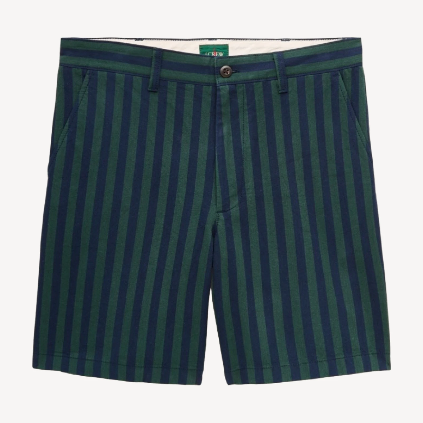 8" Classic chambray short in stripe
