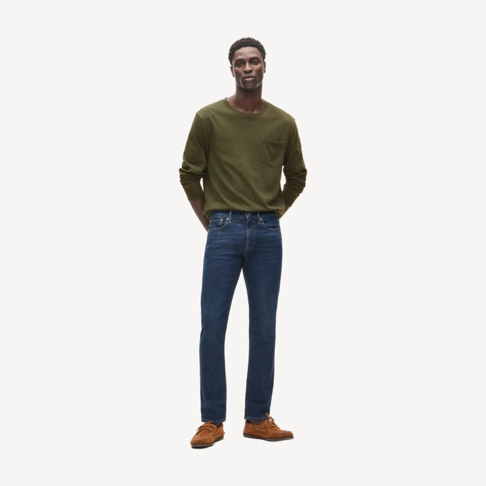 484 Slim-fit stretch jean in one-year wash