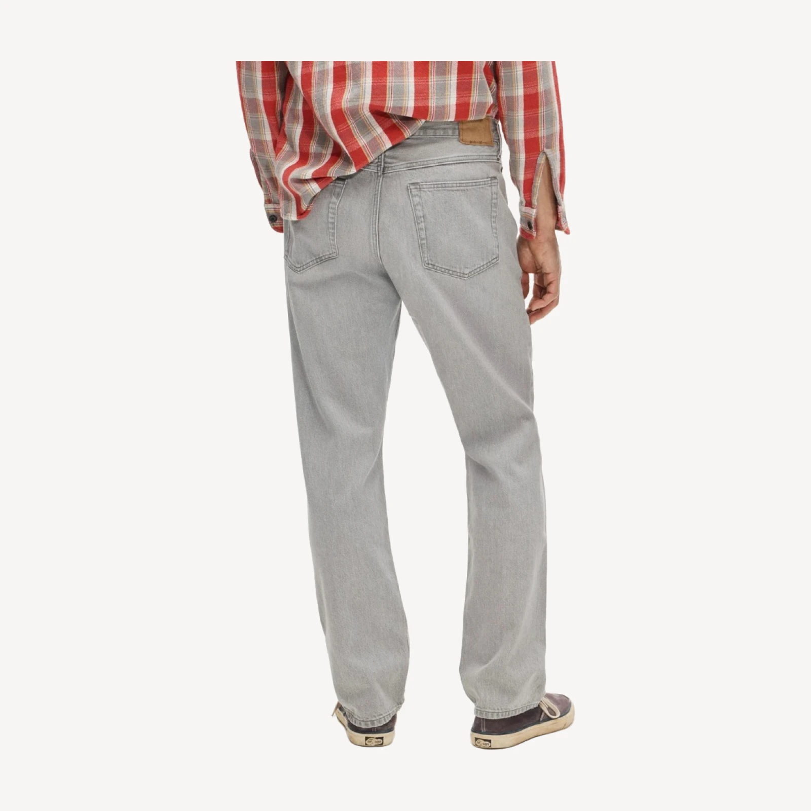 Wallace & Barnes Straight-fit jean in vintage light grey