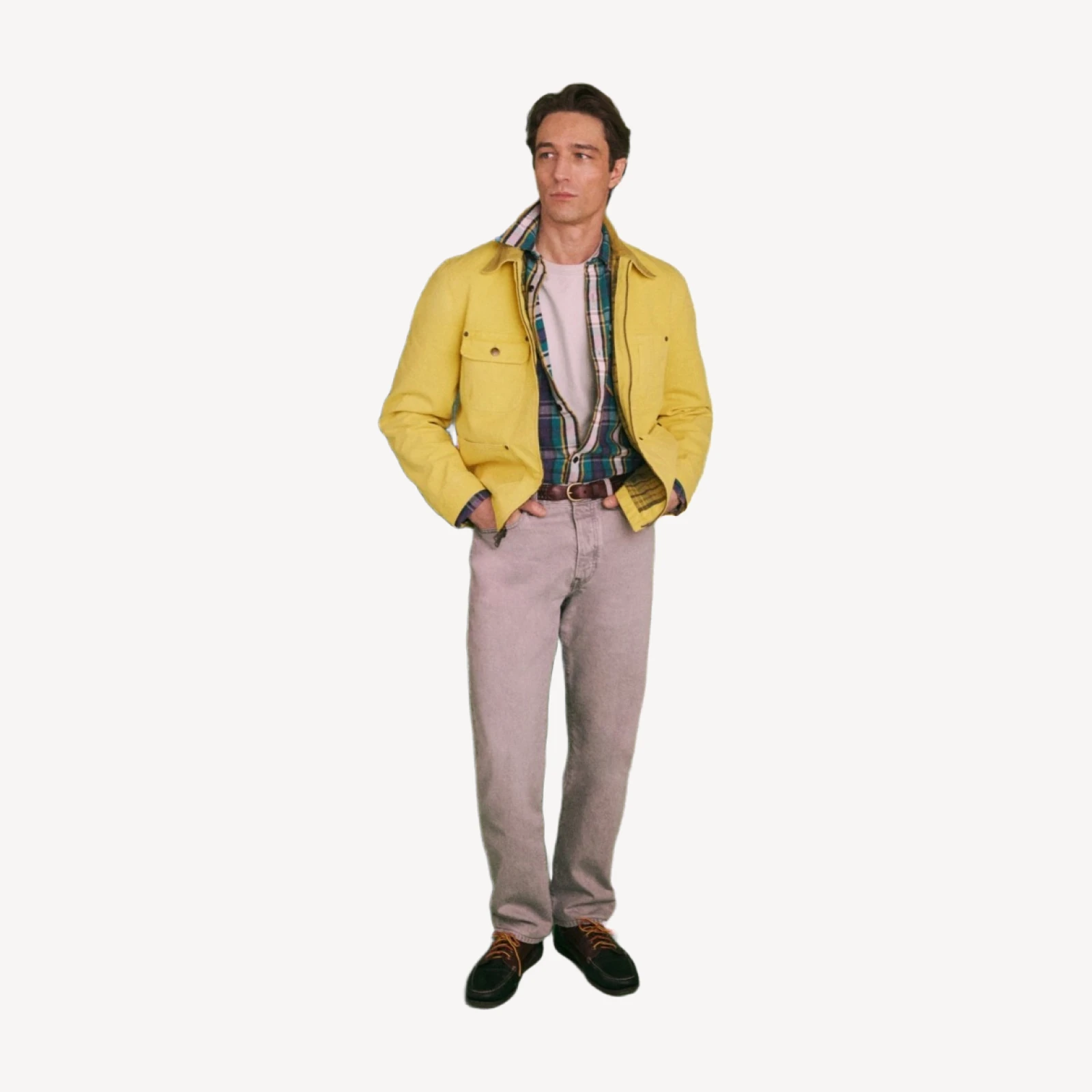 Wallace & Barnes Straight-fit jean in vintage light grey