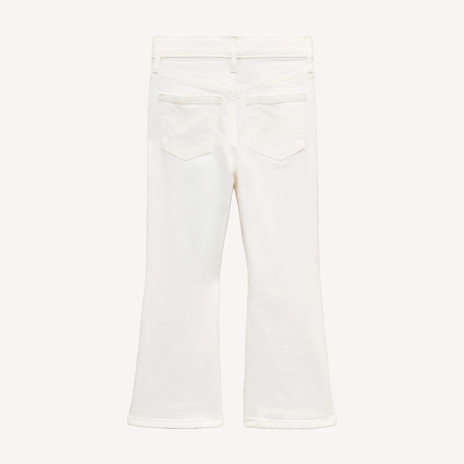 Girls' flare jean in white