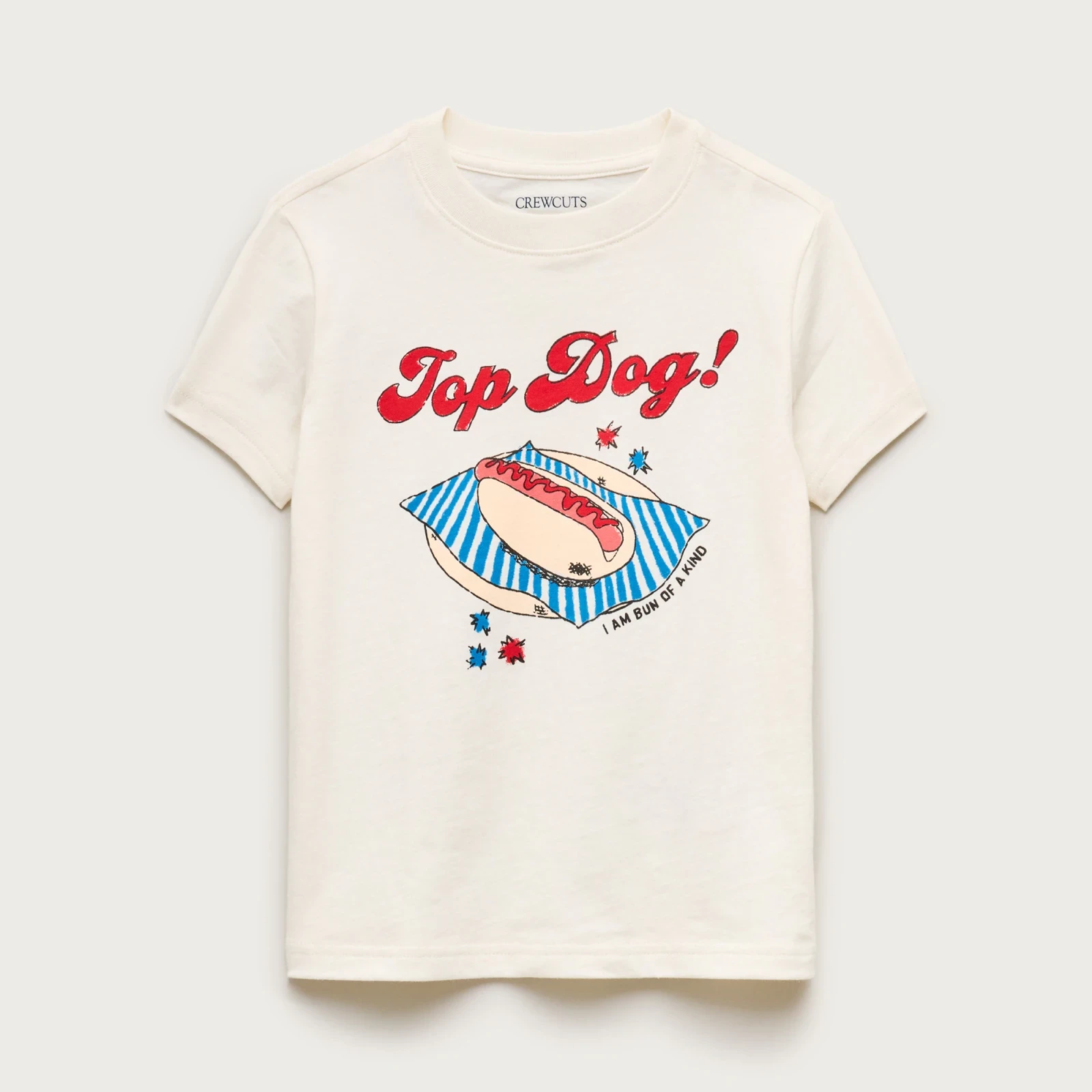 Kids' short-sleeve "Top dog" graphic T-shirt