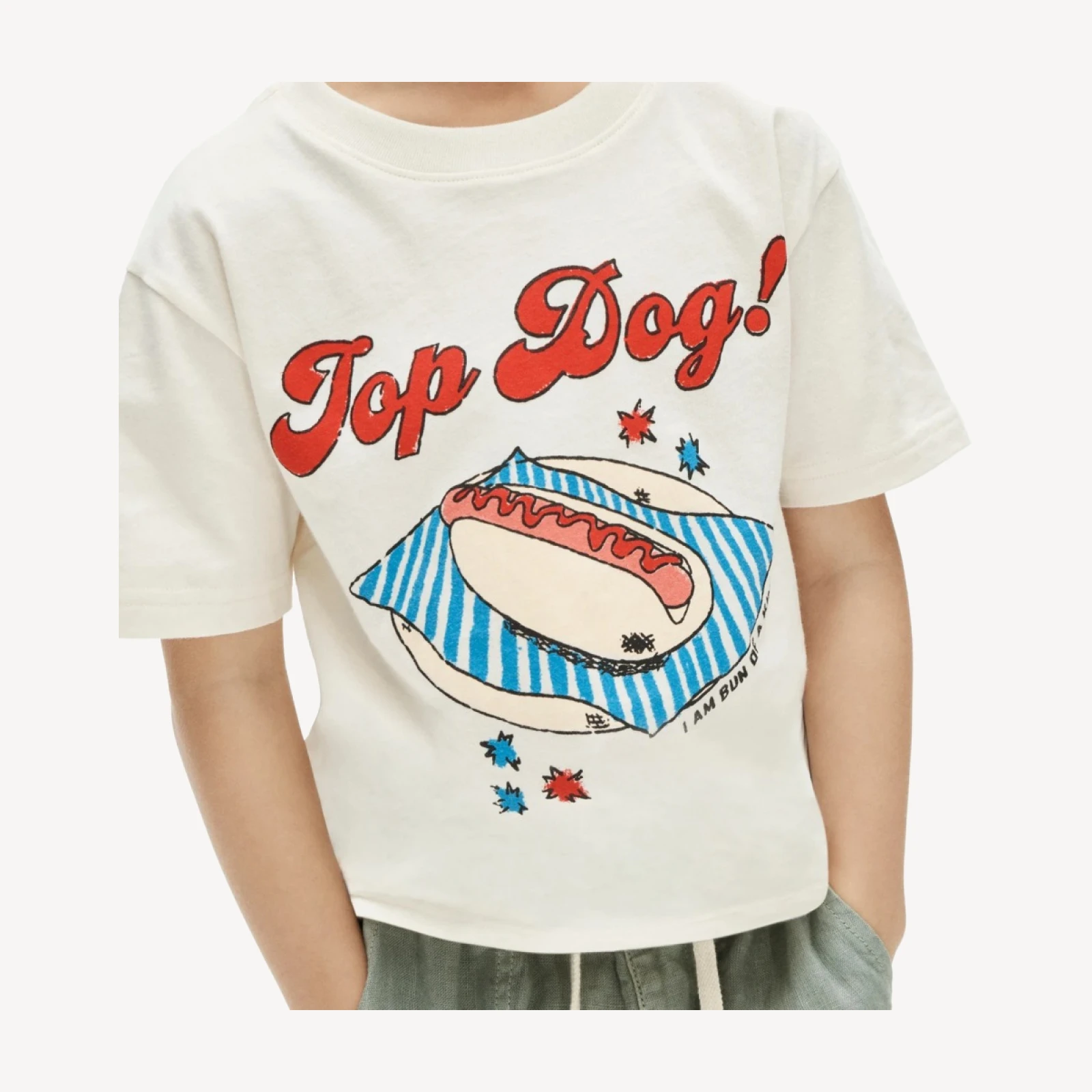 Kids' short-sleeve "Top dog" graphic T-shirt