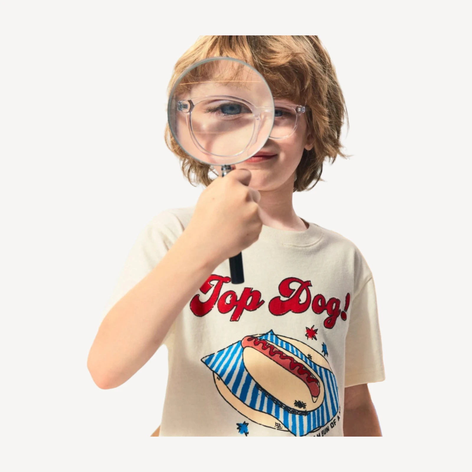 Kids' short-sleeve "Top dog" graphic T-shirt