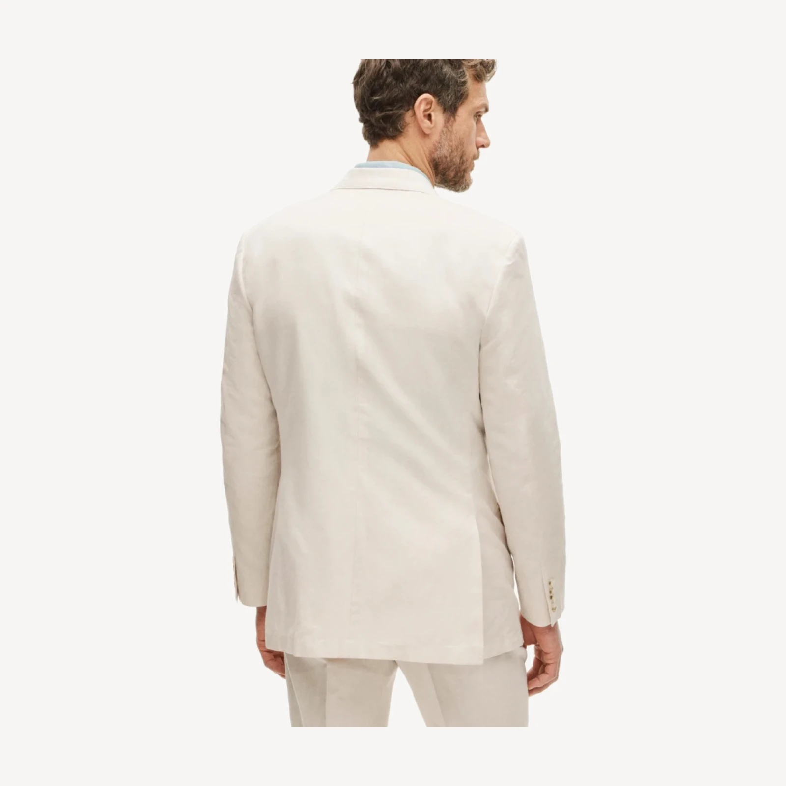 Ludlow Slim-fit suit jacket in Baird McNutt Irish cotton-linen blend