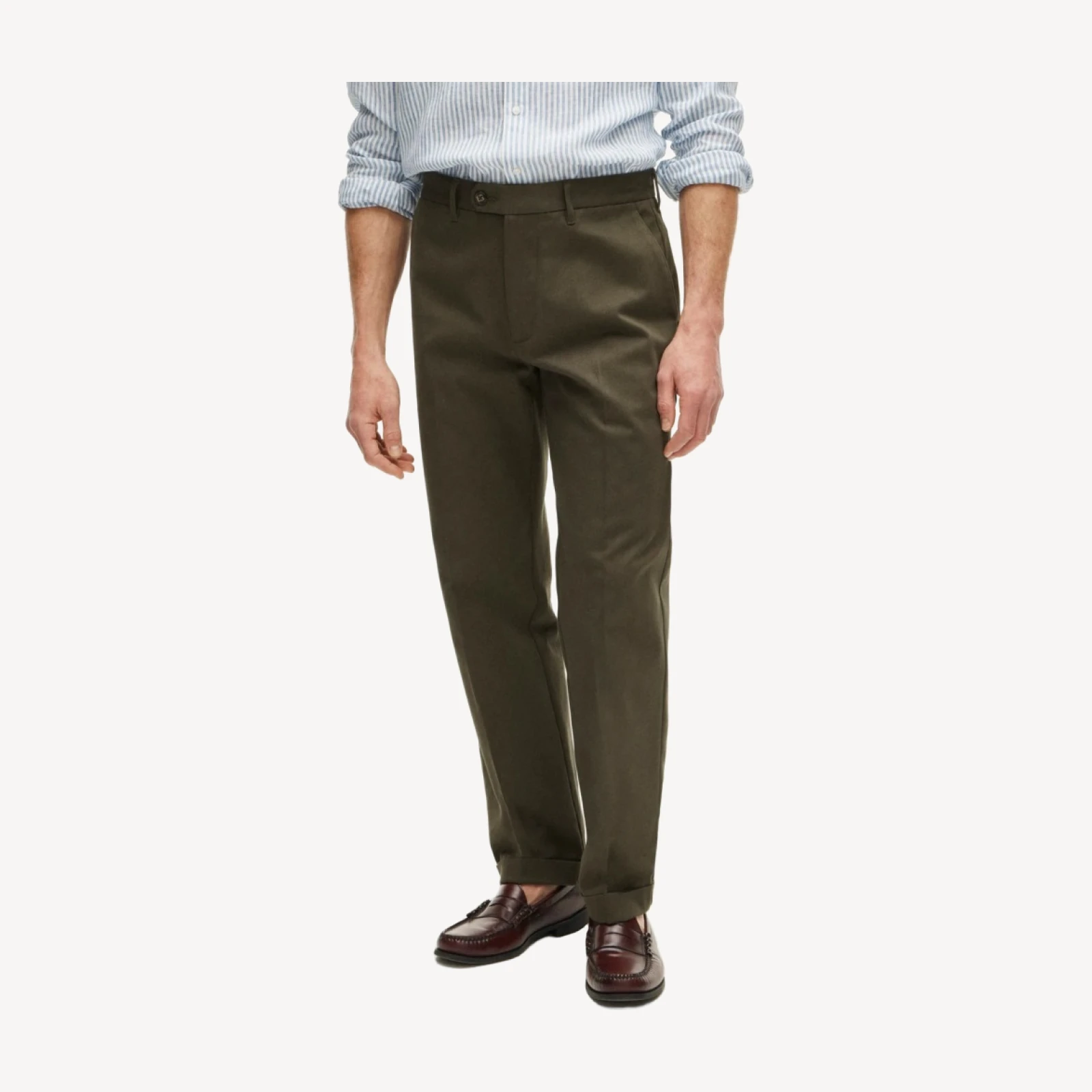Mercer Classic-fit trouser in Italian stretch twill