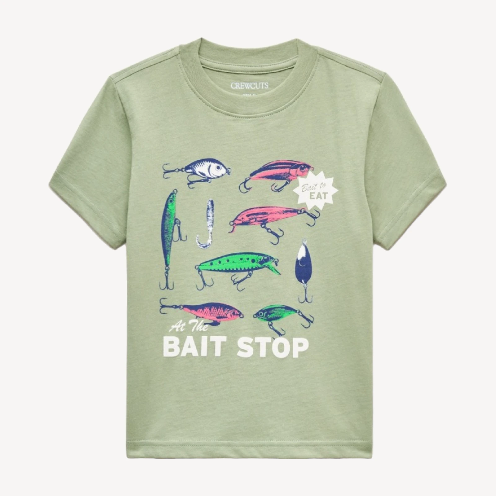 Kids' short-sleeve "bait stop" graphic T-shirt