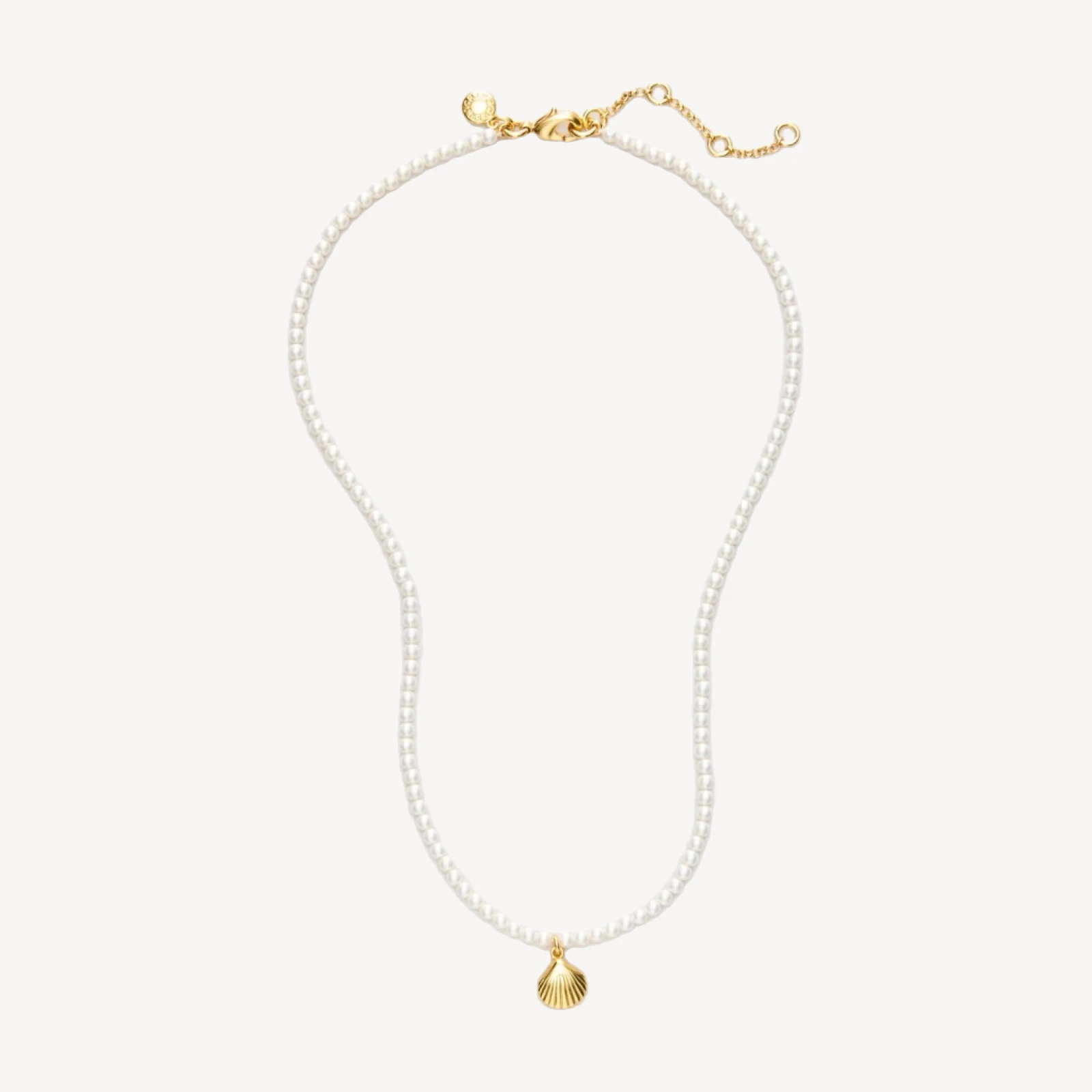 Pearl shell charm necklace