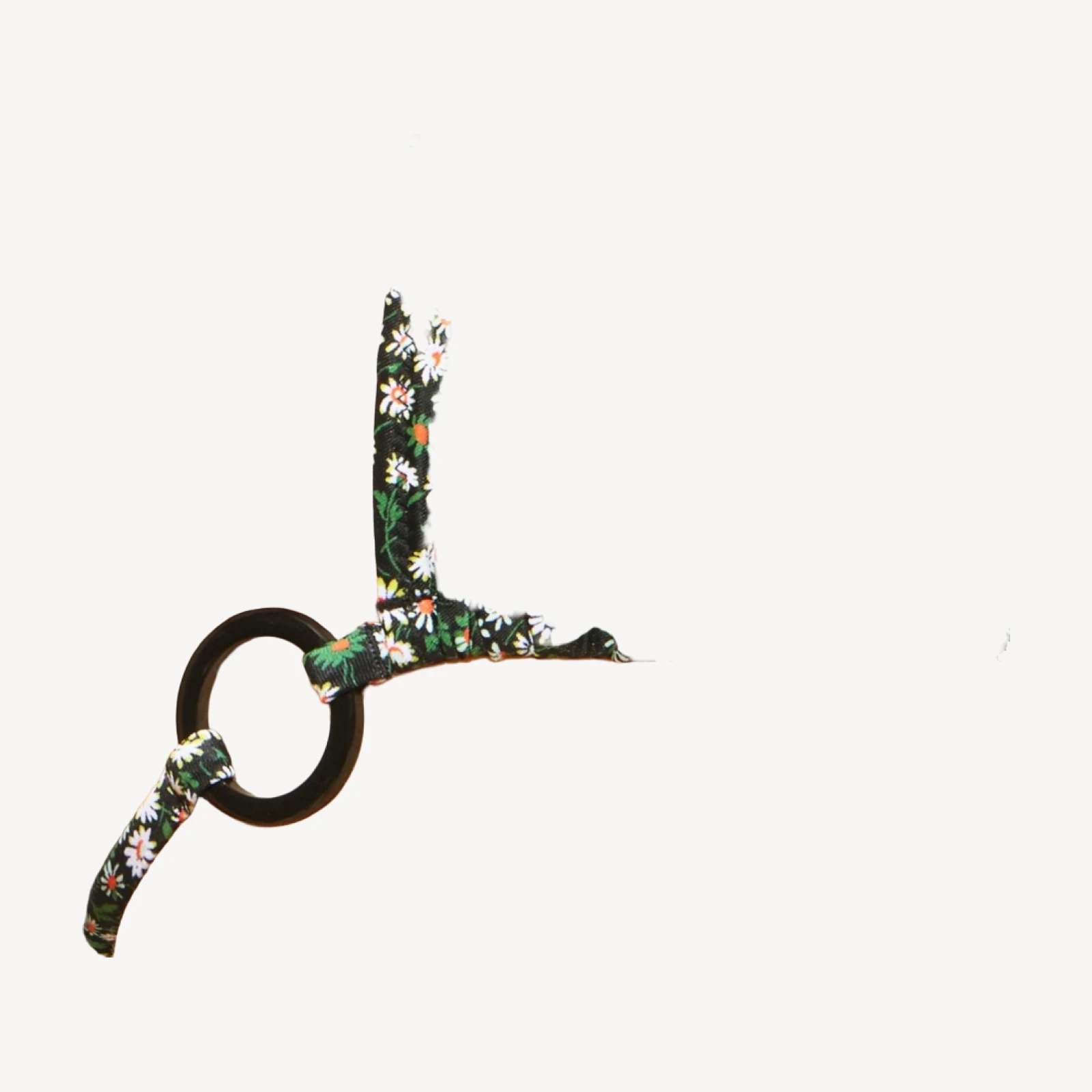 Plunge O-ring bikini top in Liberty® Marguerite fabric