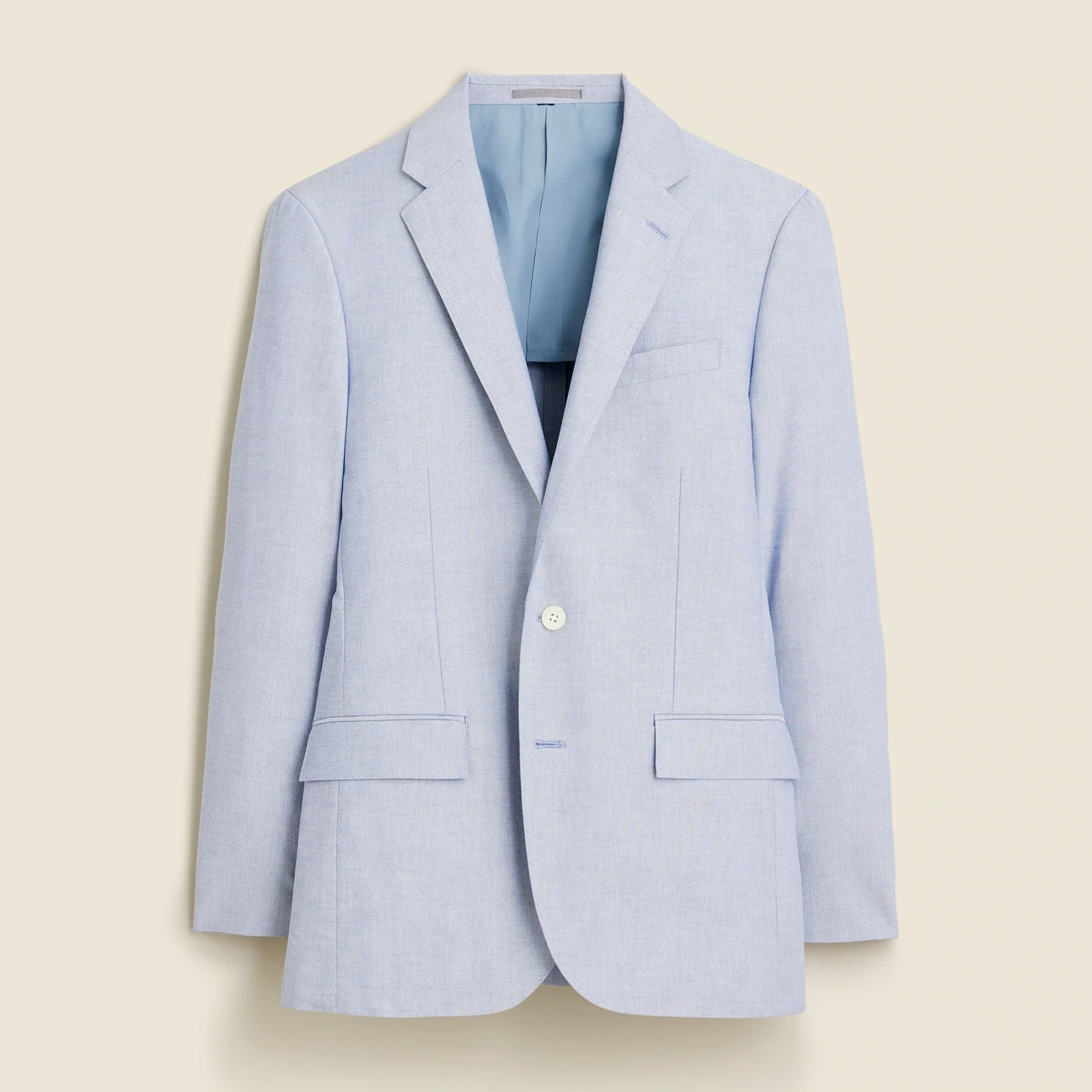 Ludlow Slim-fit suit jacket in Portuguese cotton oxford