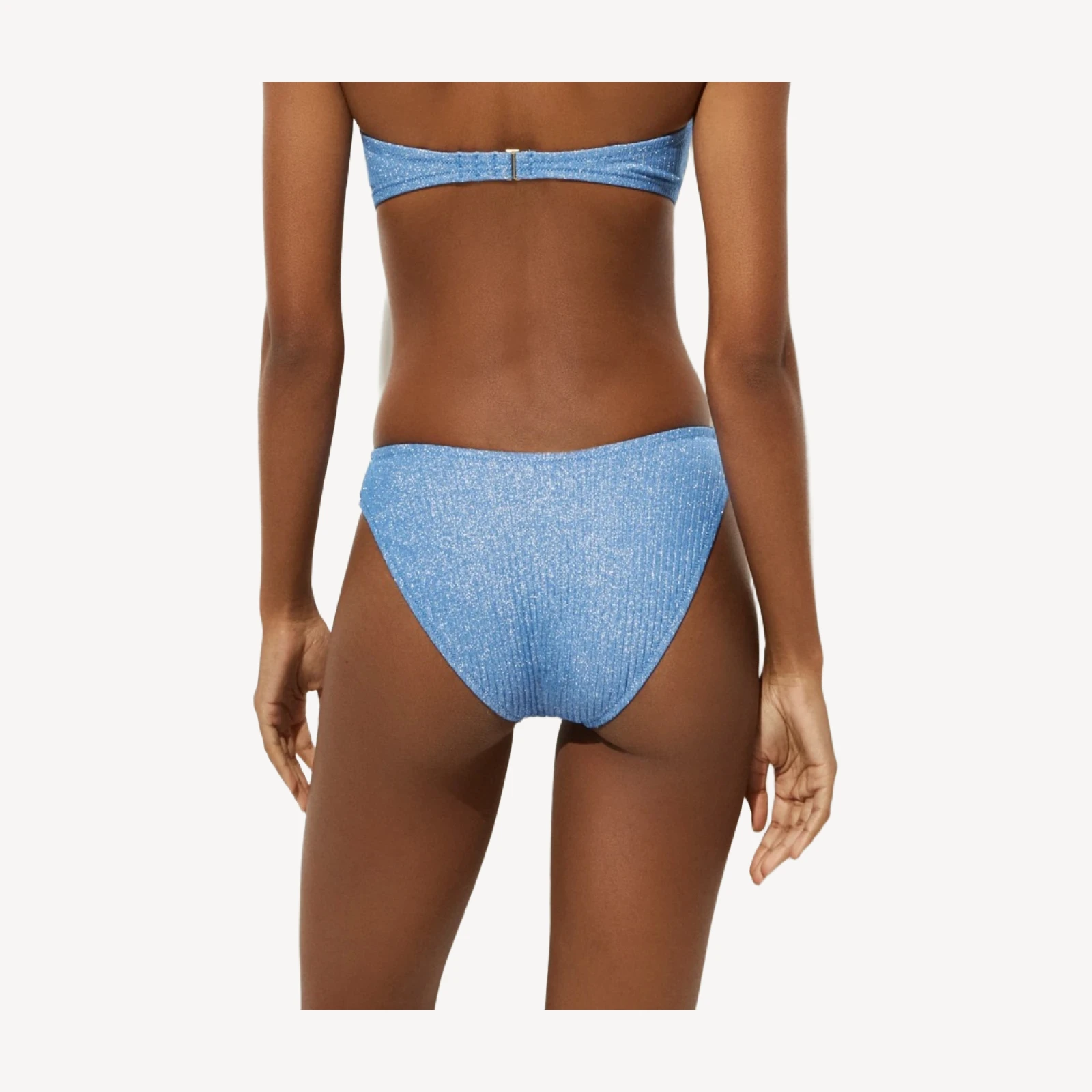 Sunny sparkle rib bikini bottom
