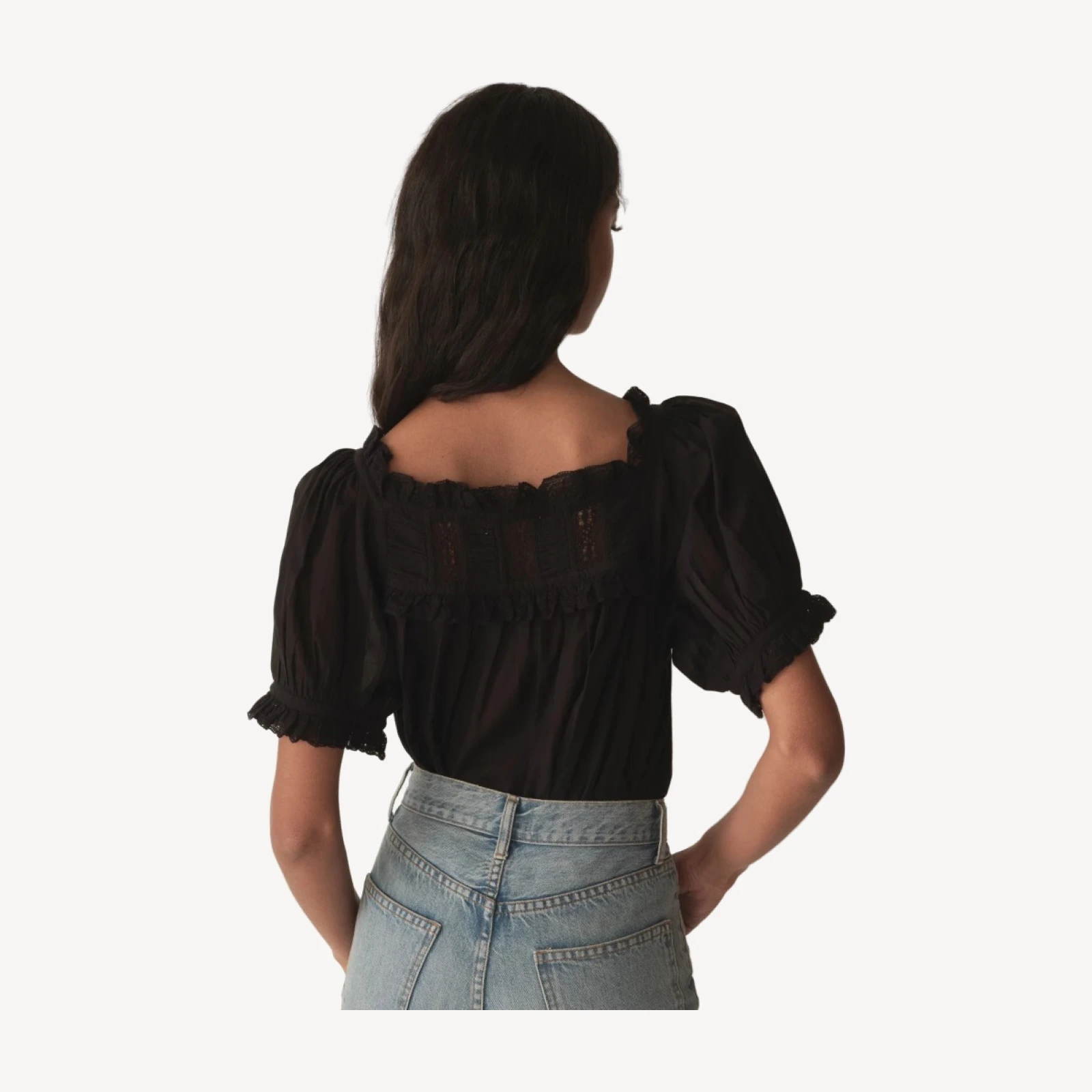 FRANCES TOP -- BLACK