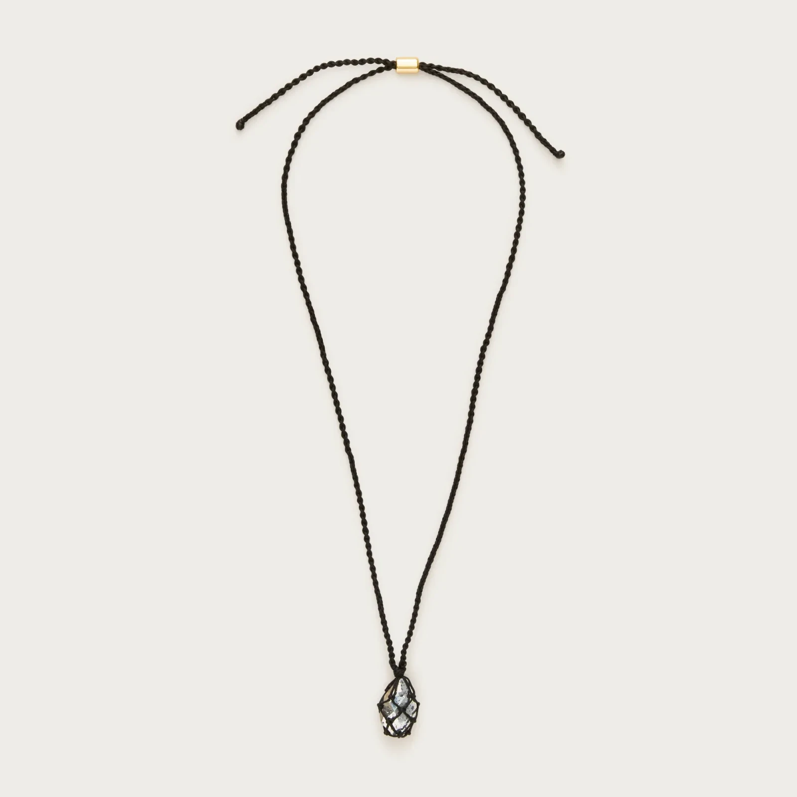 Crystal net necklace