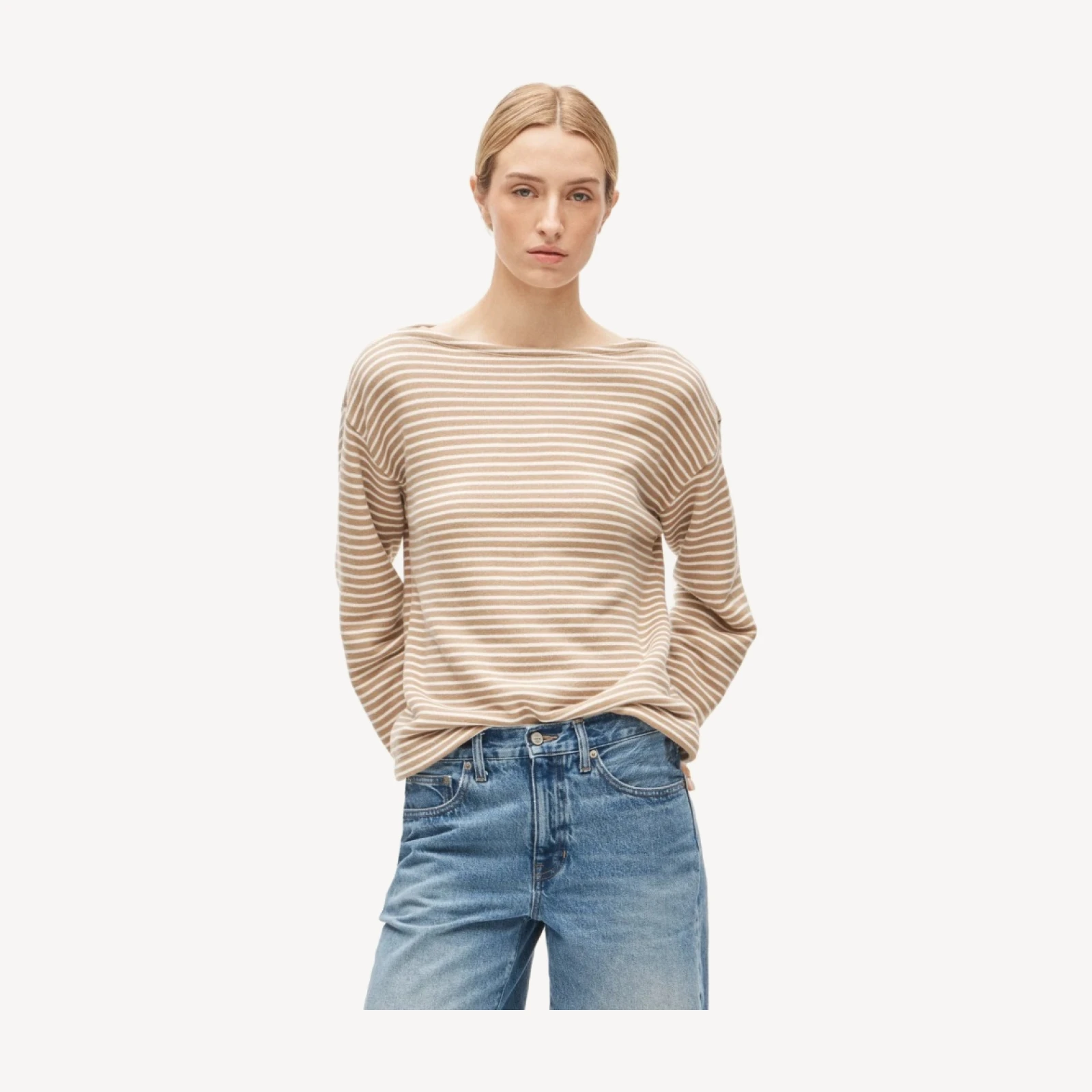 Heritage terry boatneck sweatshirt
