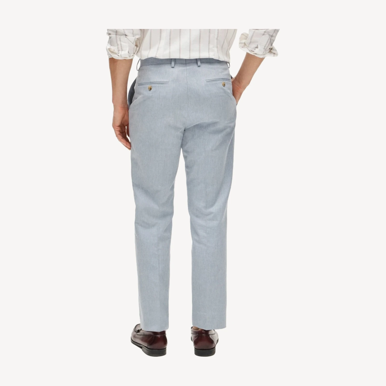 Crosby Classic-fit suit pant in Baird McNutt Irish cotton-linen blend