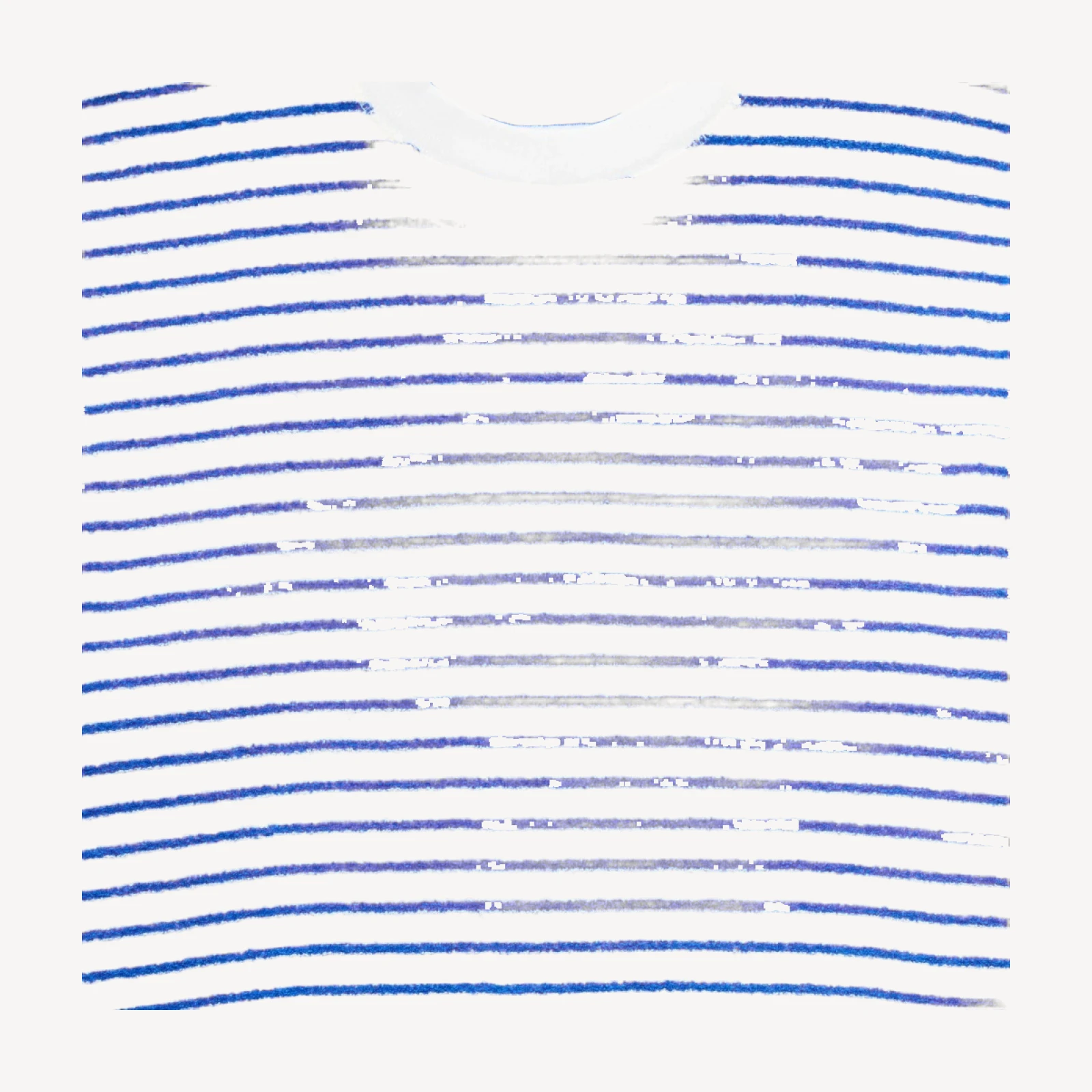 Terry cloth crewneck in stripe