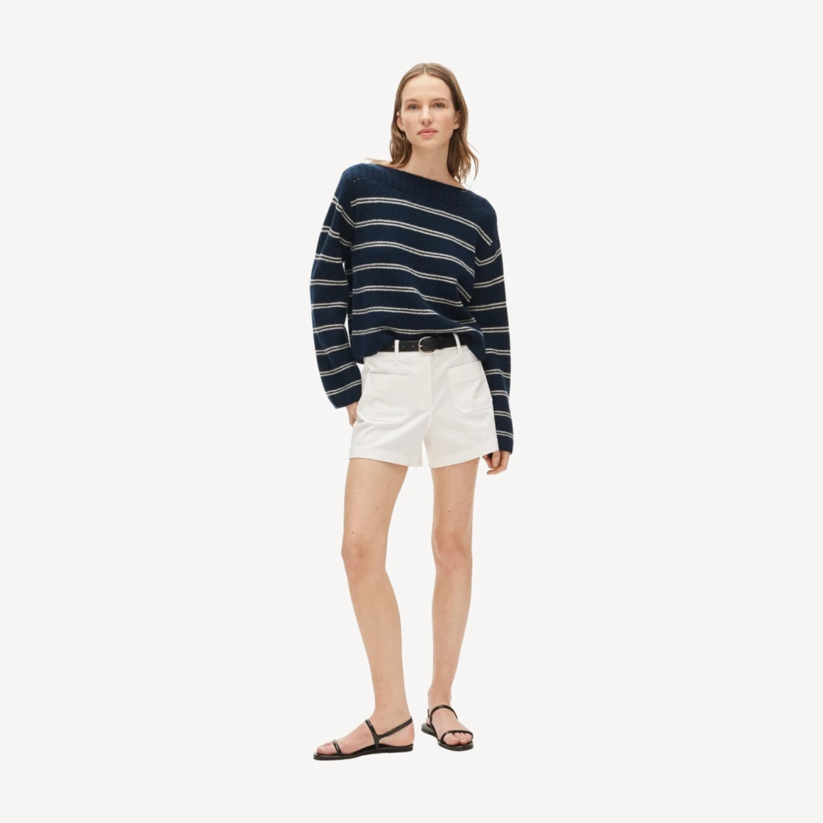 Patch-pocket chino short