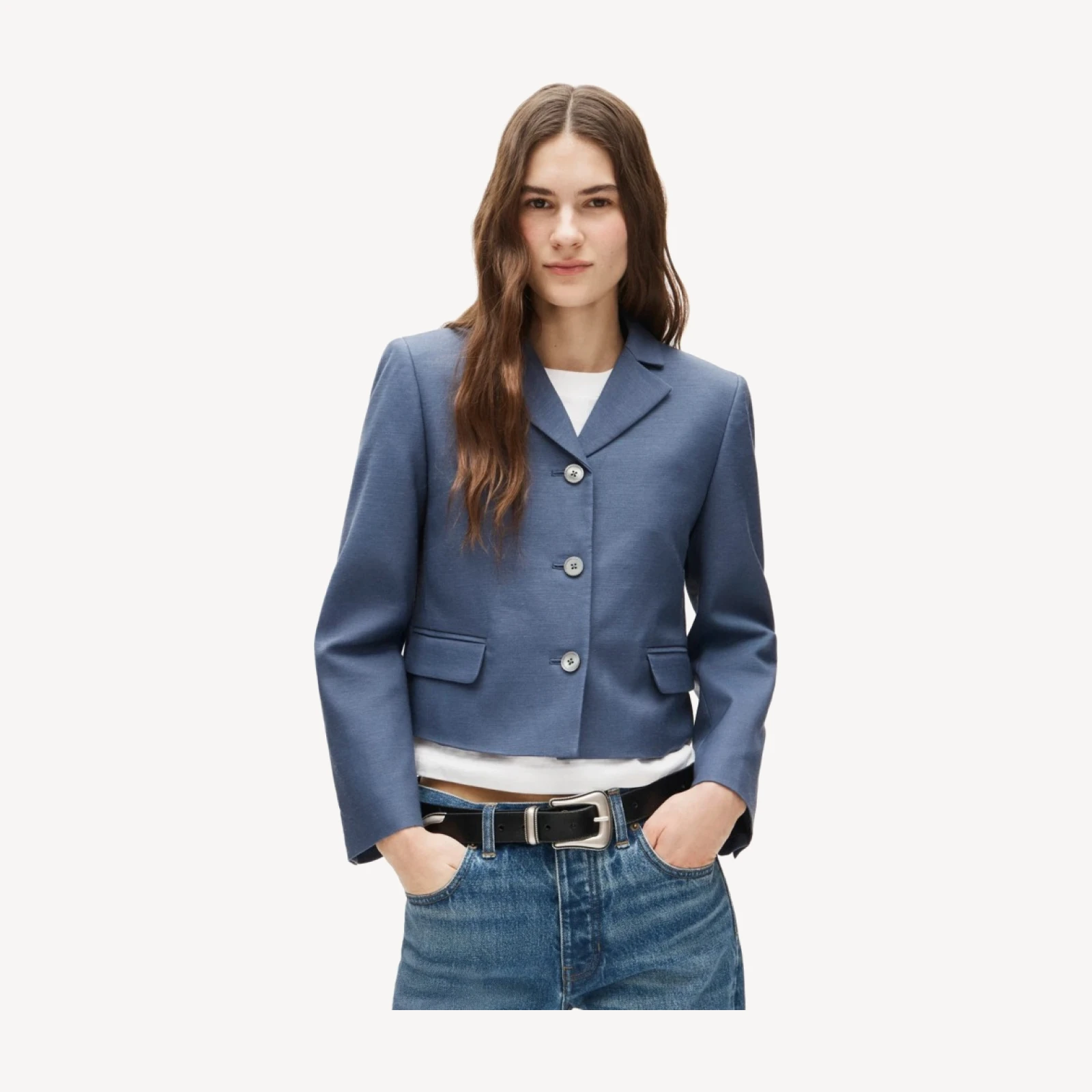 Lenore lady blazer in Gramercy linen blend
