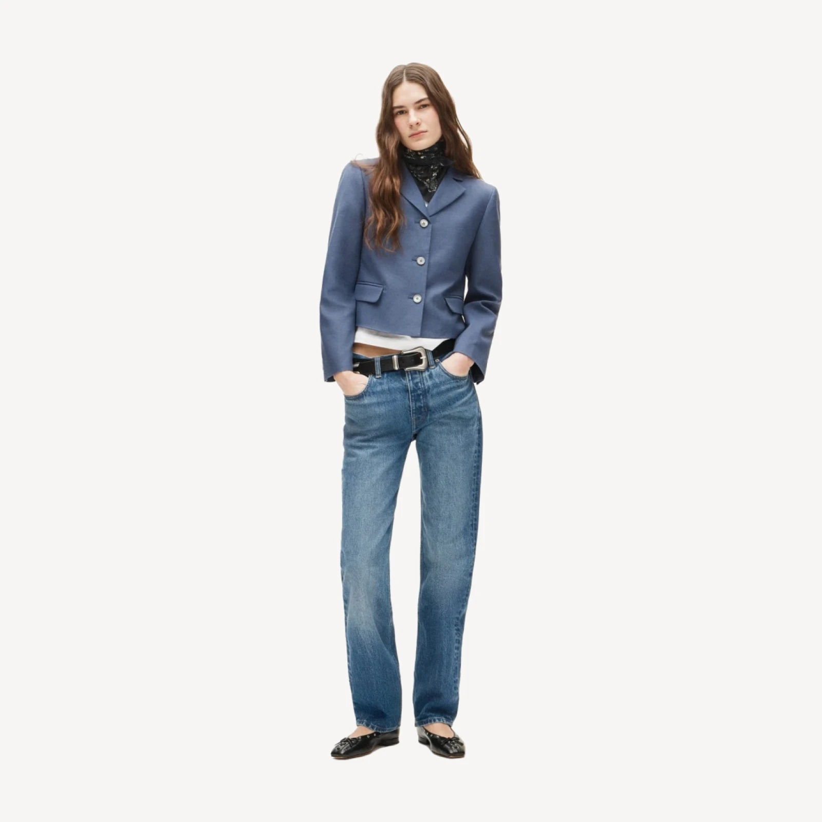 Lenore lady blazer in Gramercy linen blend