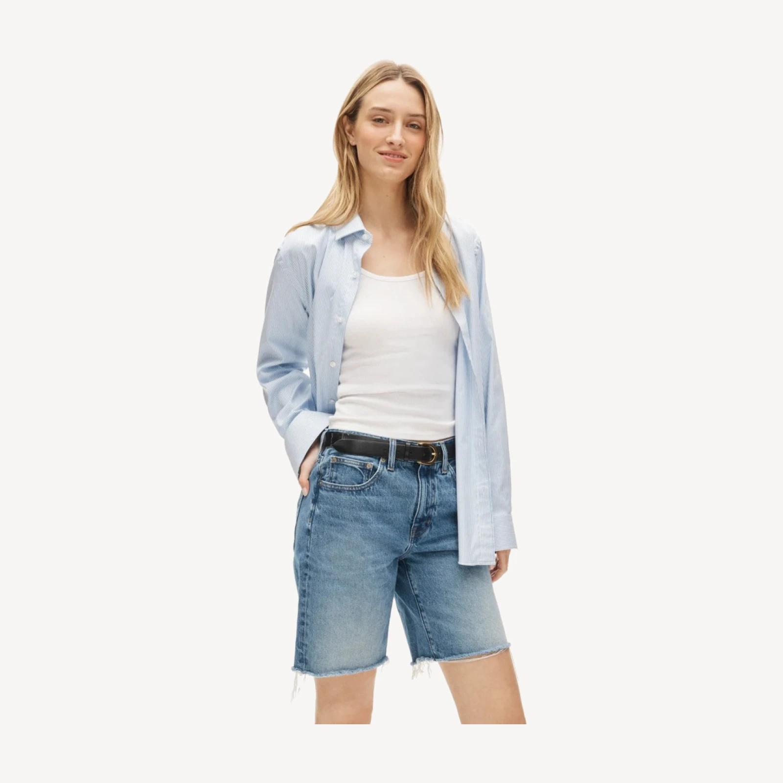 Denim bermuda short