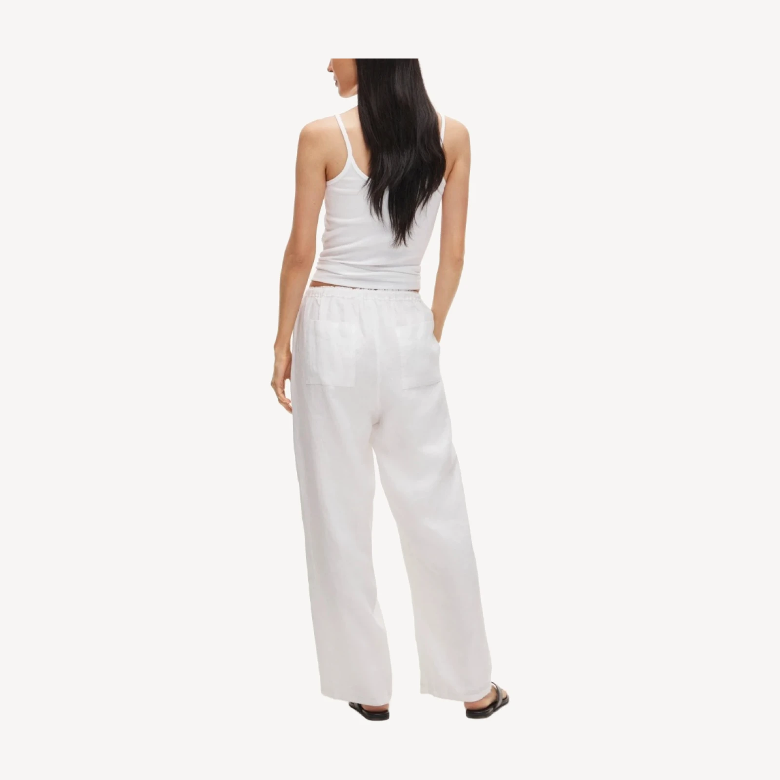 Soleil pant in embroidered linen