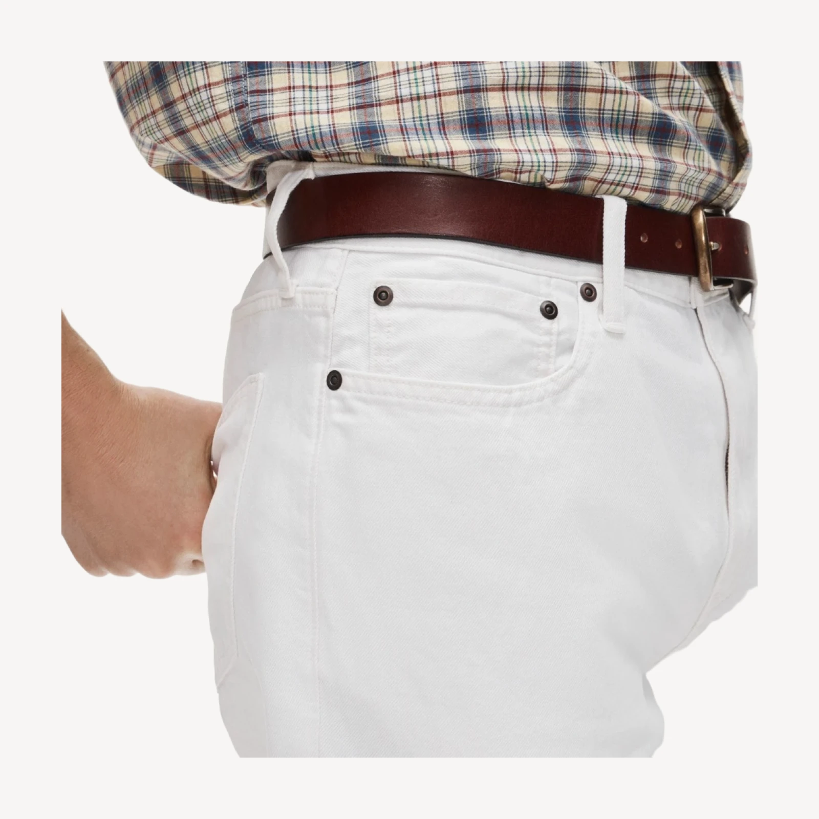 Classic Straight summerweight jean in cotton-linen blend
