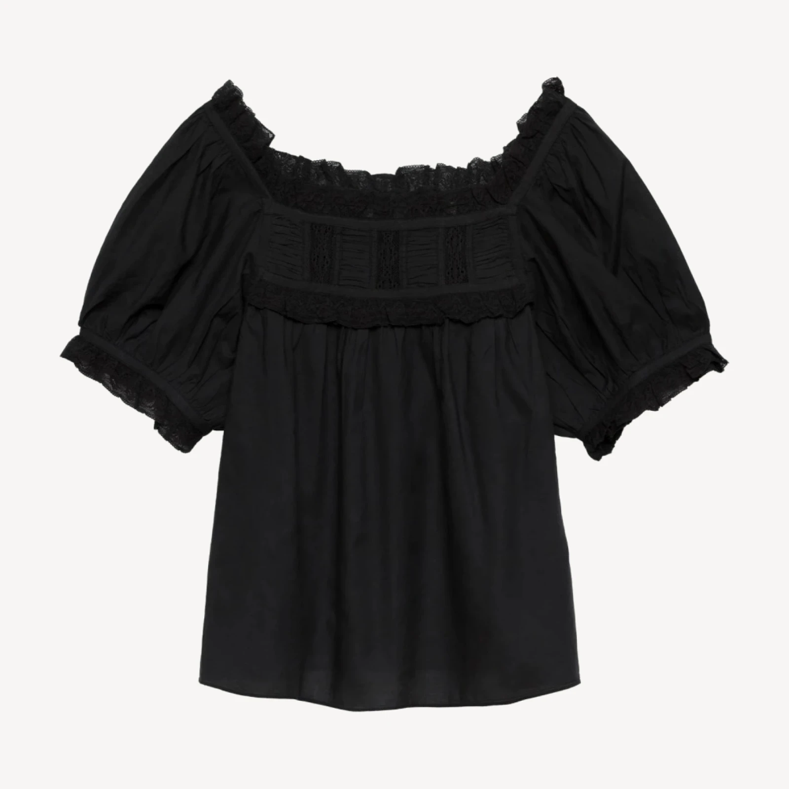 FRANCES TOP -- BLACK