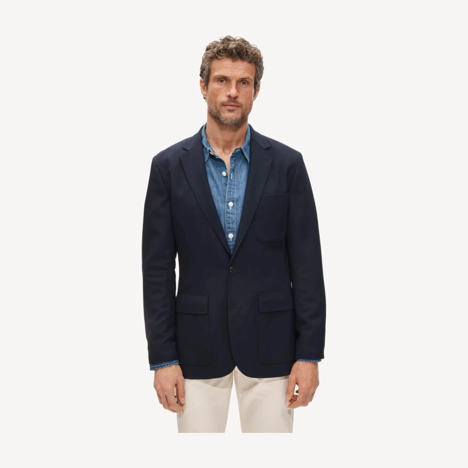 Blazer in Italian fresco wool