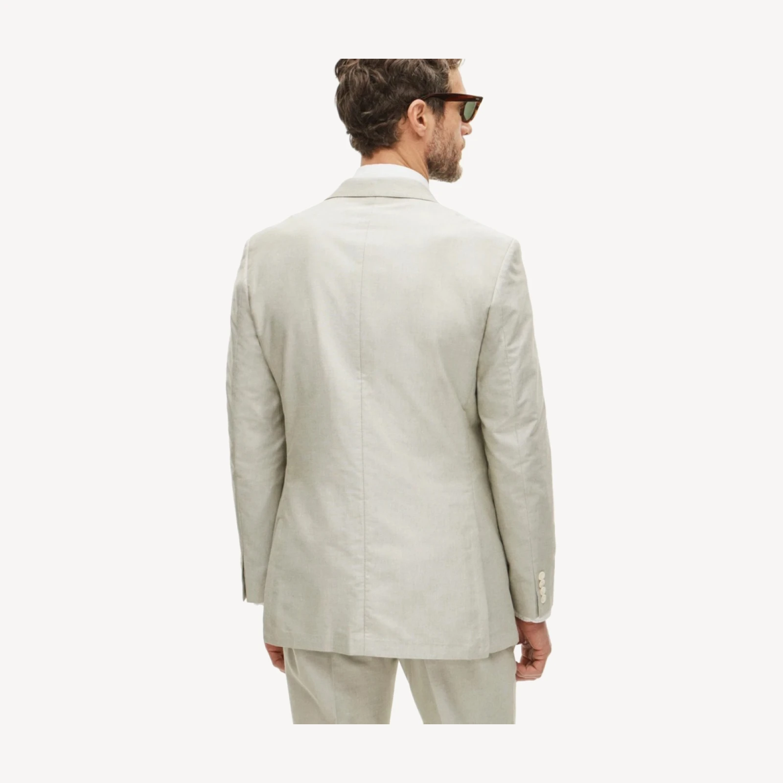 Ludlow Slim-fit suit jacket in Portuguese cotton oxford