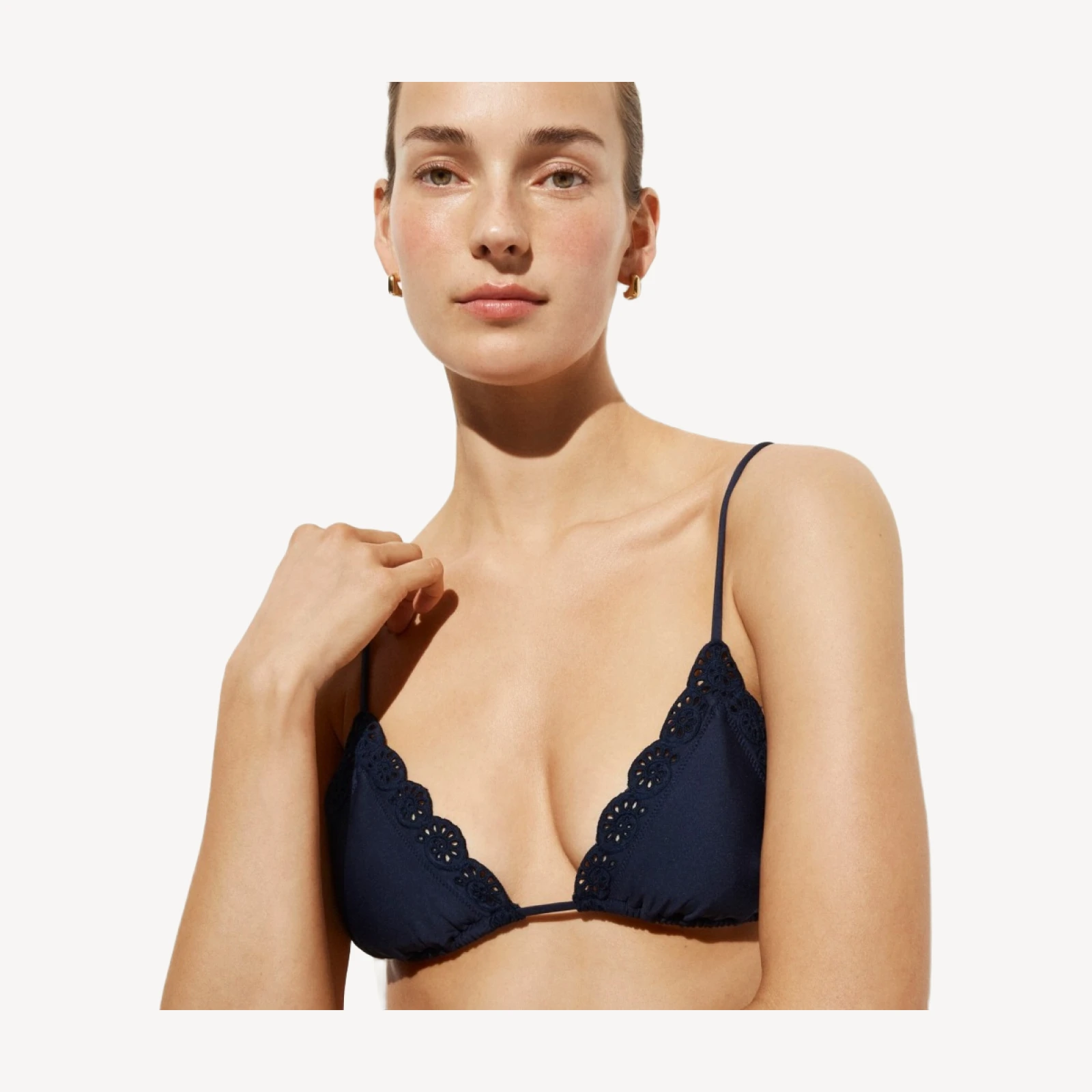 Perfect eyelet string bikini top in Classic Sculpt™