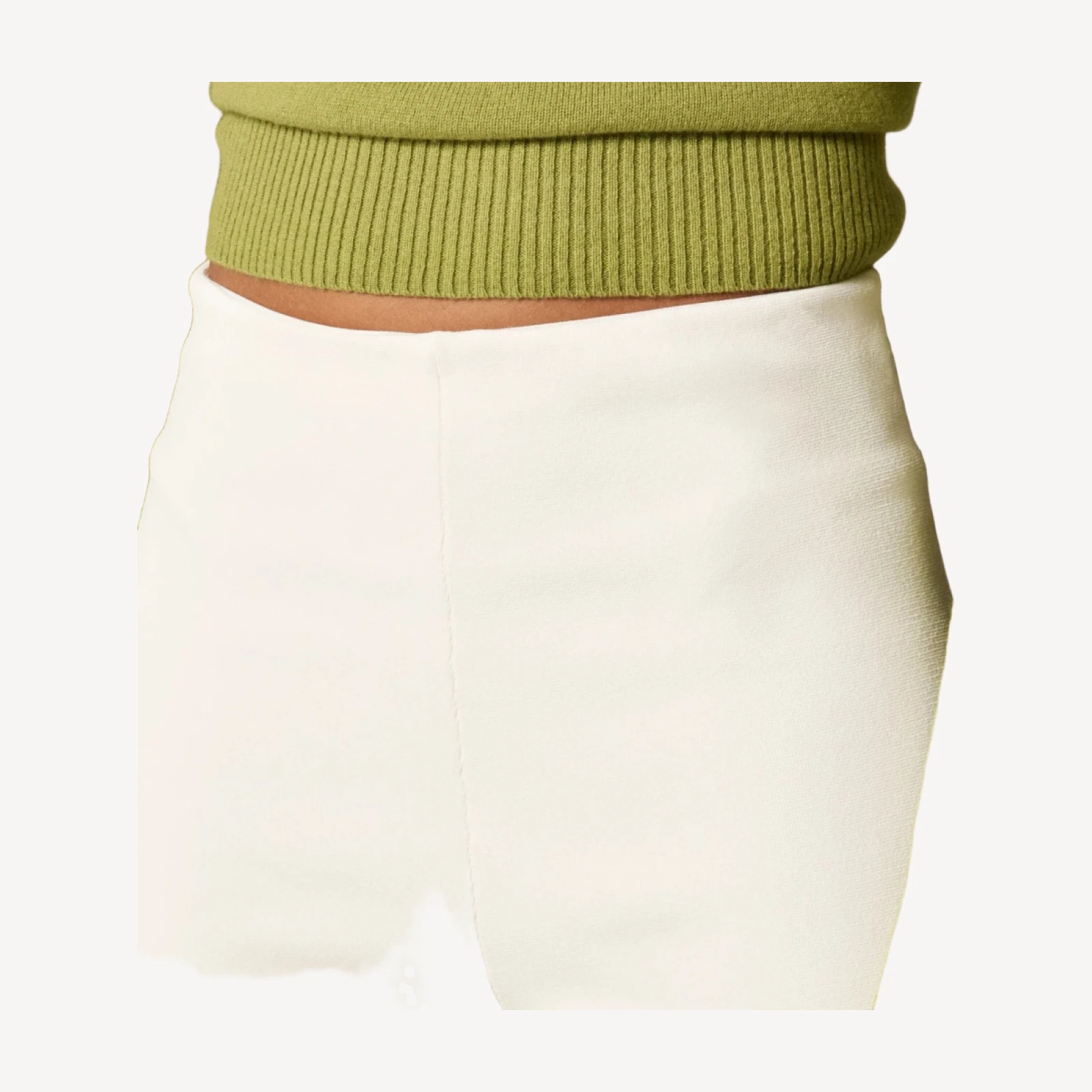 Slim-wide sweater pant