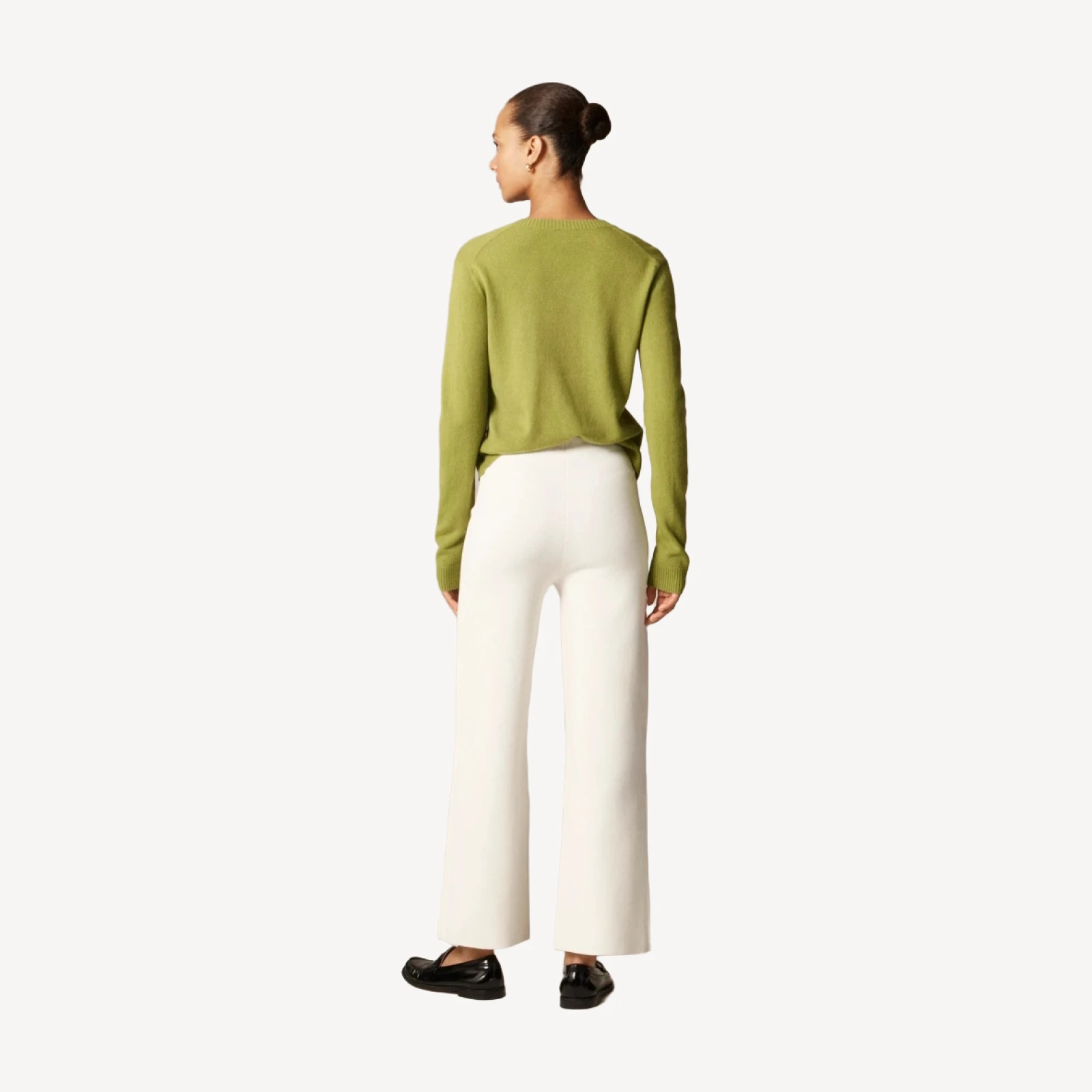 Slim-wide sweater pant