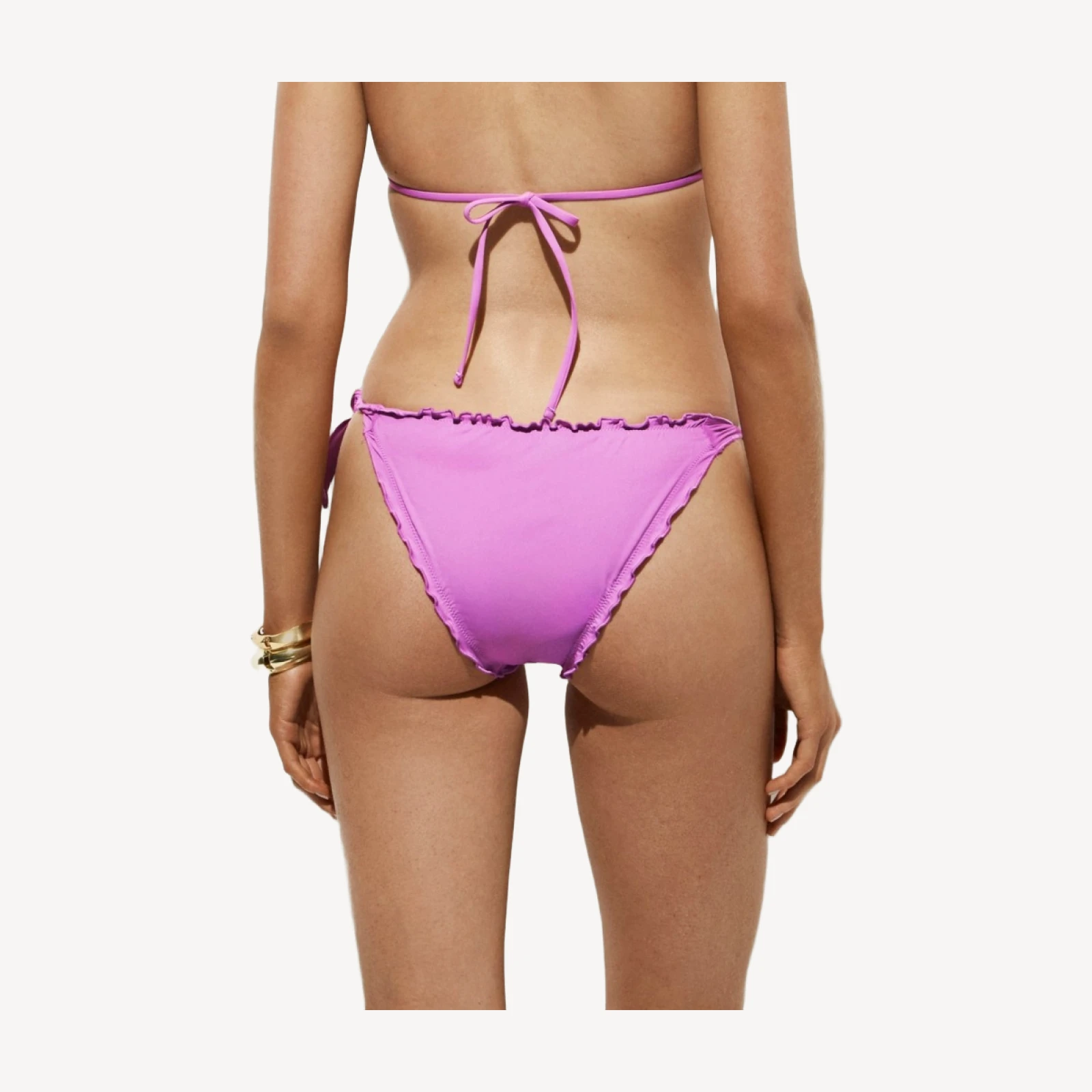 Lettuce-trim bikini bottom