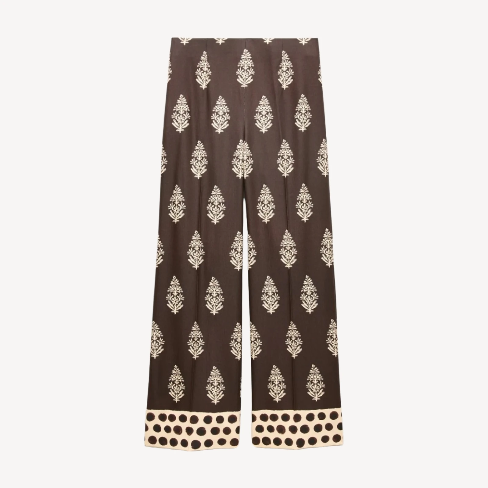 Rori pant in cocoa block print