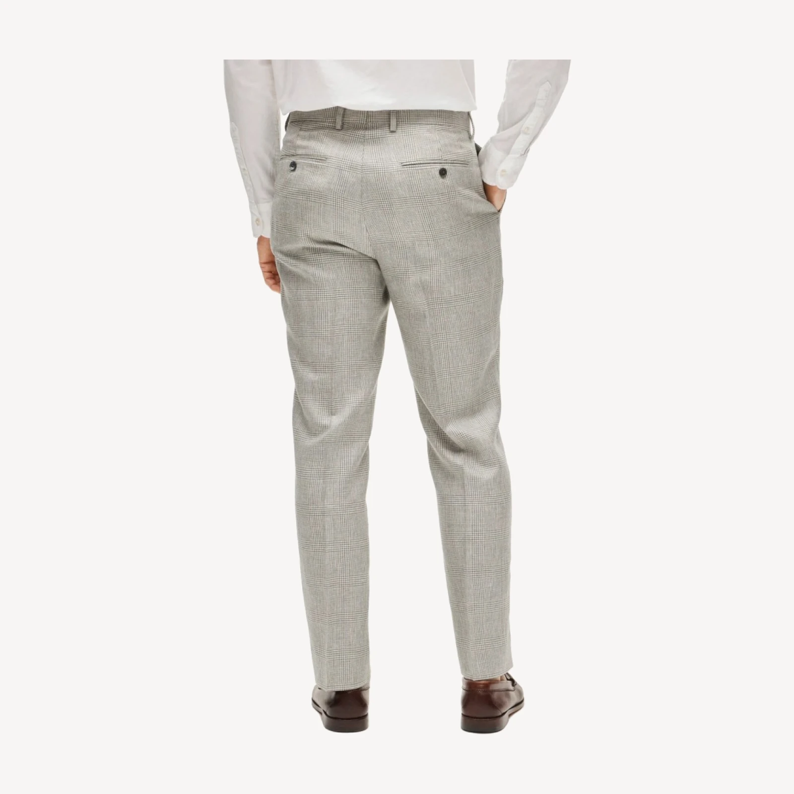Crosby Classic-fit suit pant in English wool-linen blend