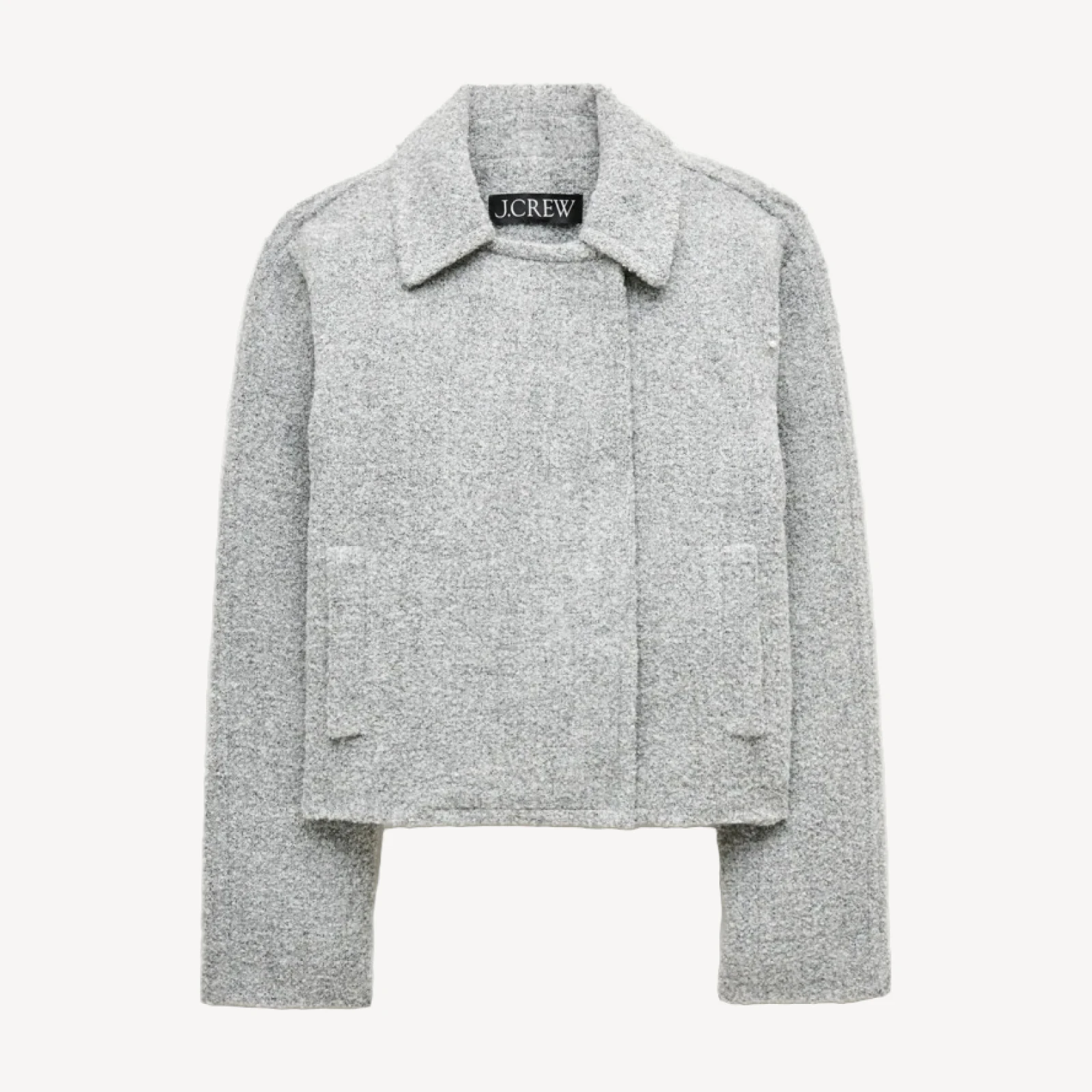 Double-breasted jacket in bouclé