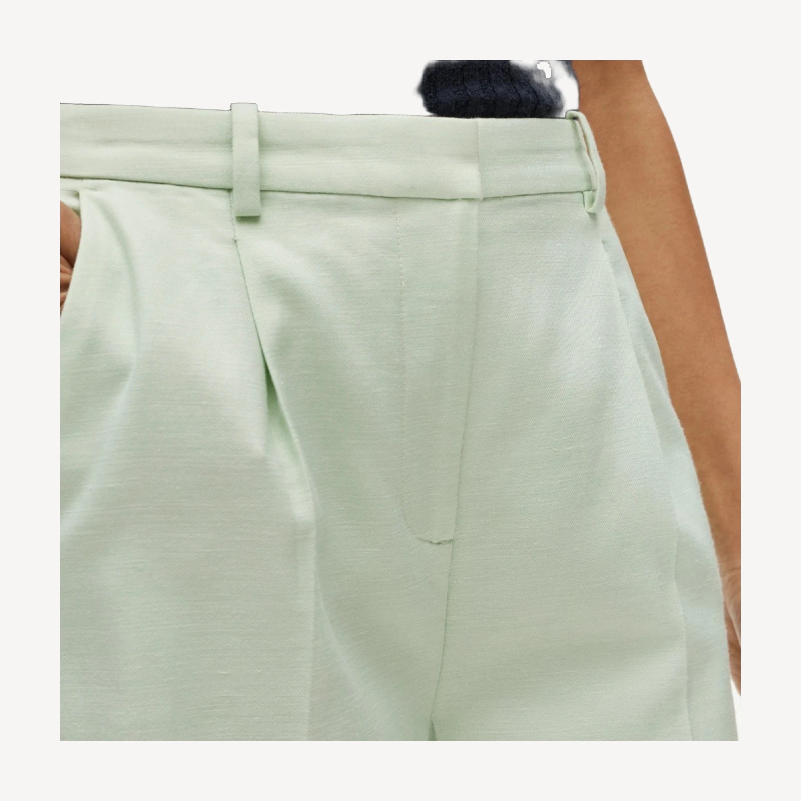 Essential wide-leg pant in Gramercy linen blend