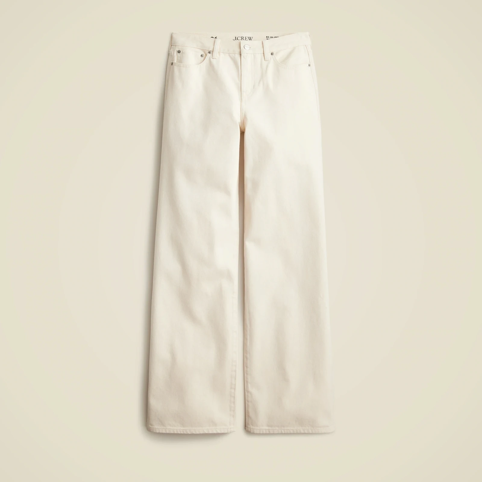 Lower-rise wide-leg jean