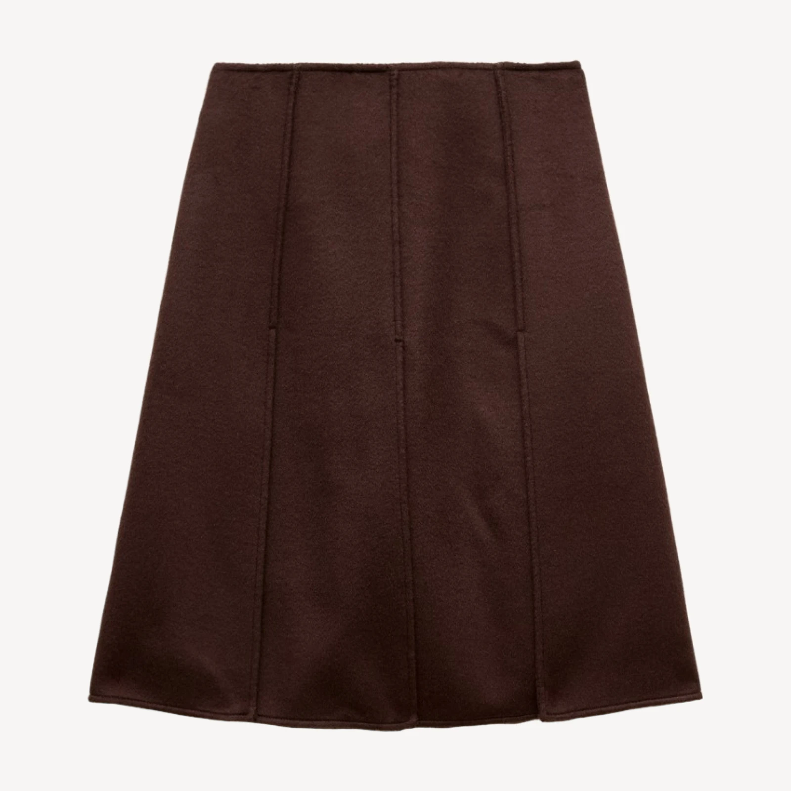 Eckhaus Latta x J.Crew paneled wool-blend skirt