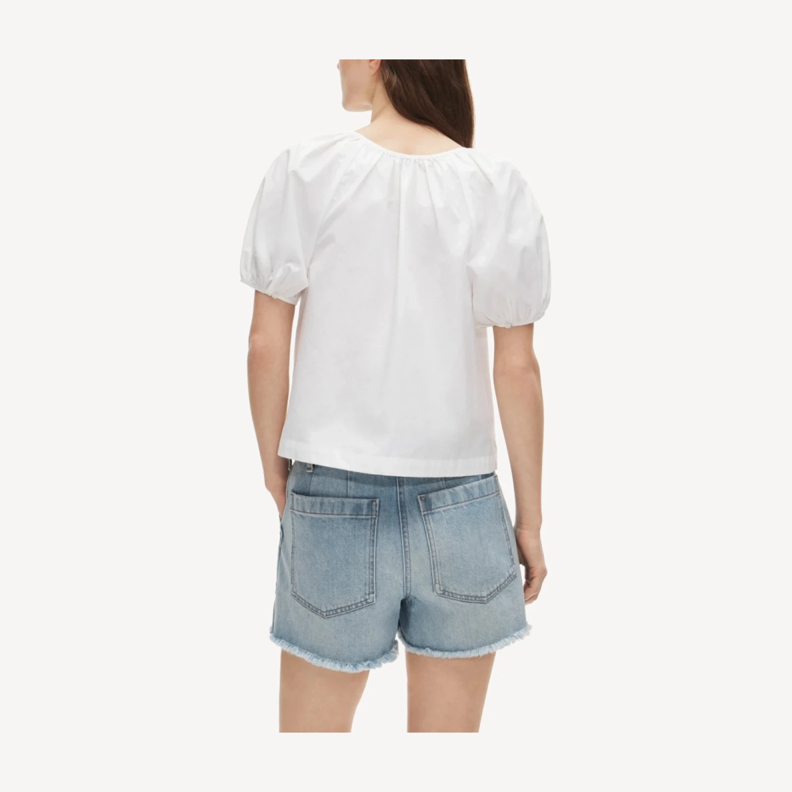 Utility-pocket denim short