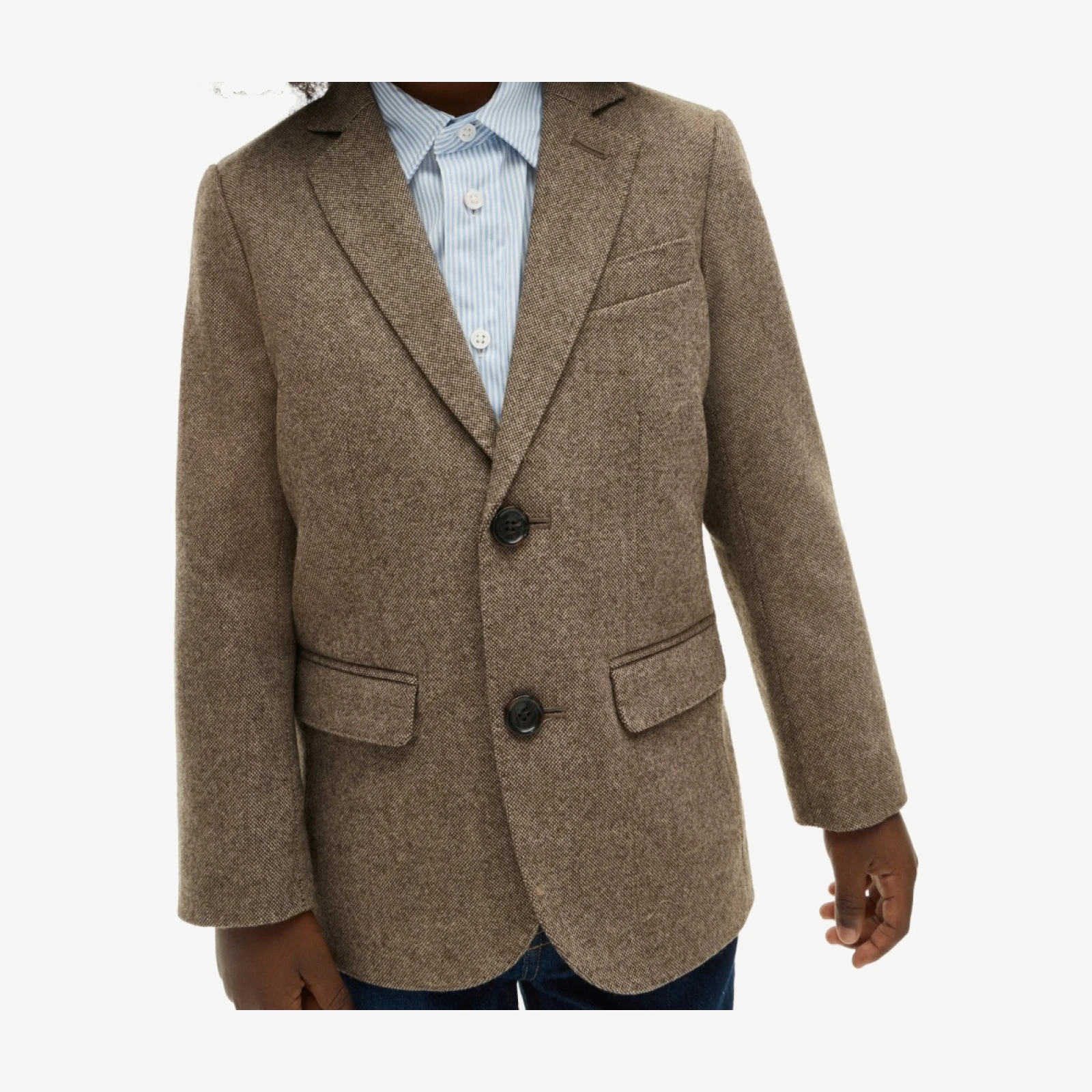 Boys' Ludlow suit jacket in donegal wool blend