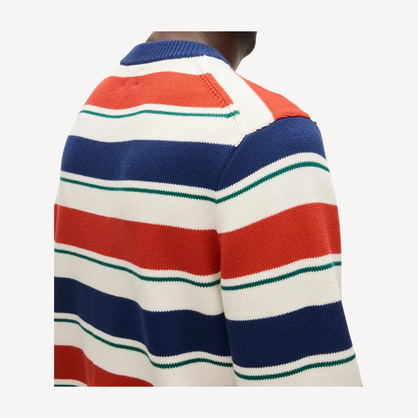 Heritage cotton sweater in stripe