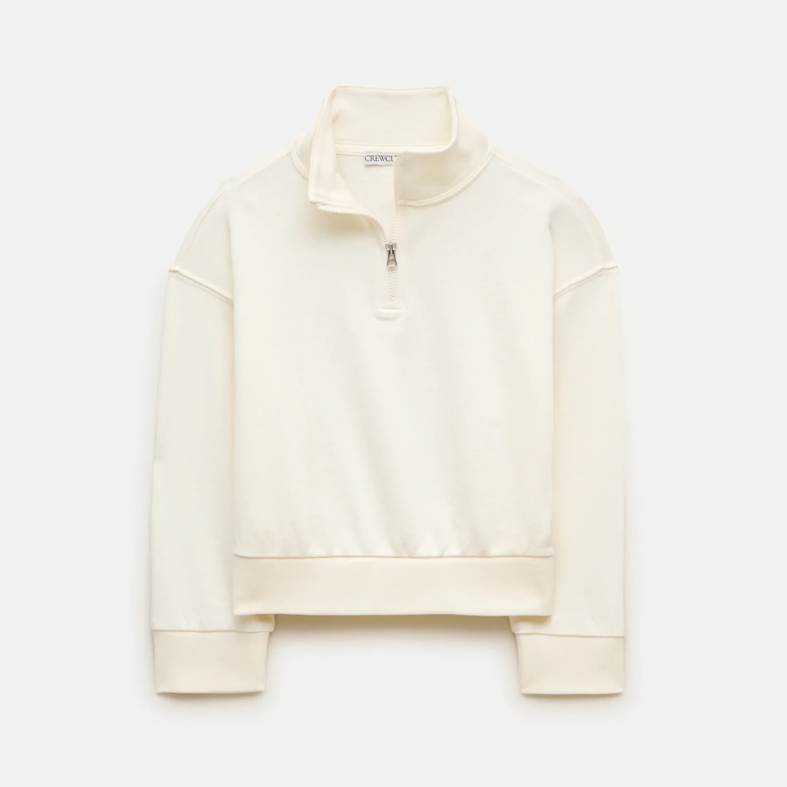 Girls' everyday quarter-zip in terry