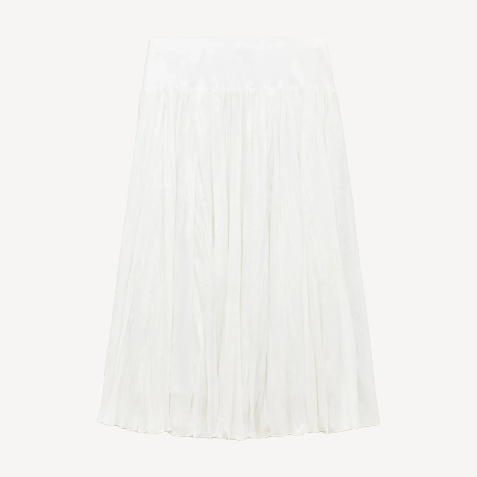 Midi crinkle skirt
